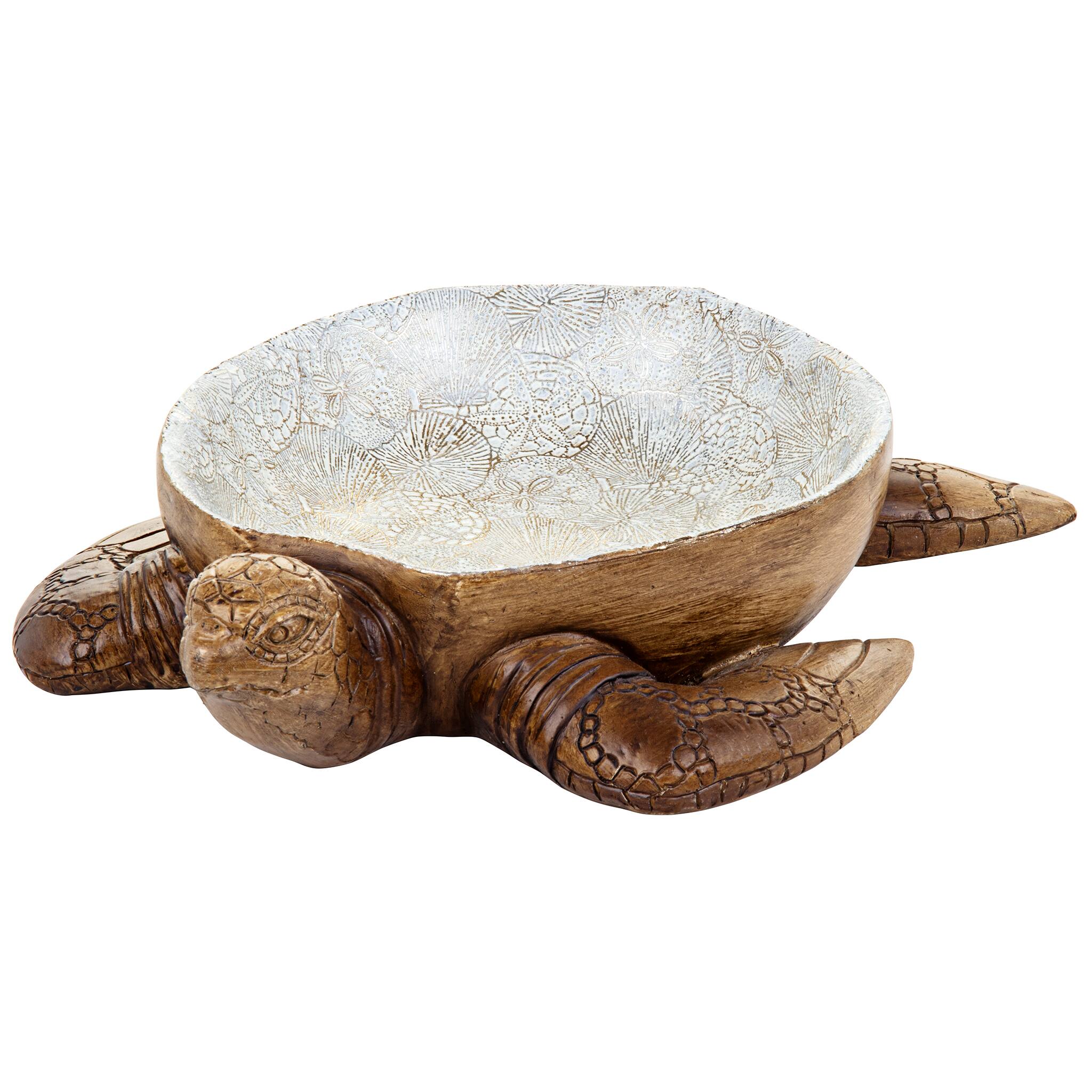 Design Toscano On the Ocean's Beach Sea Turtle Bowl