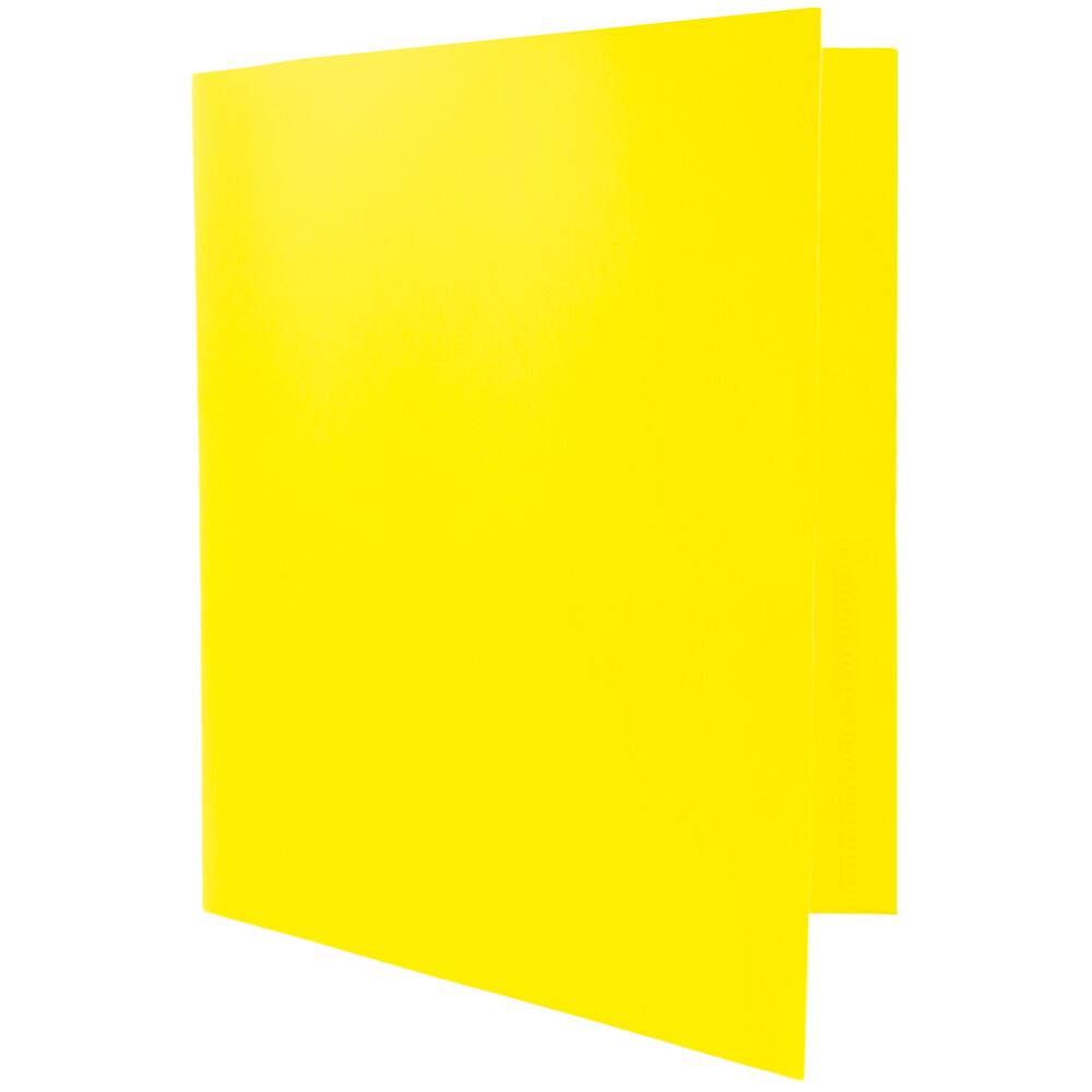 JAM Paper 9.5&#x22; x 11.5&#x22; Plastic 2 Pocket School POP Folders, 6ct.