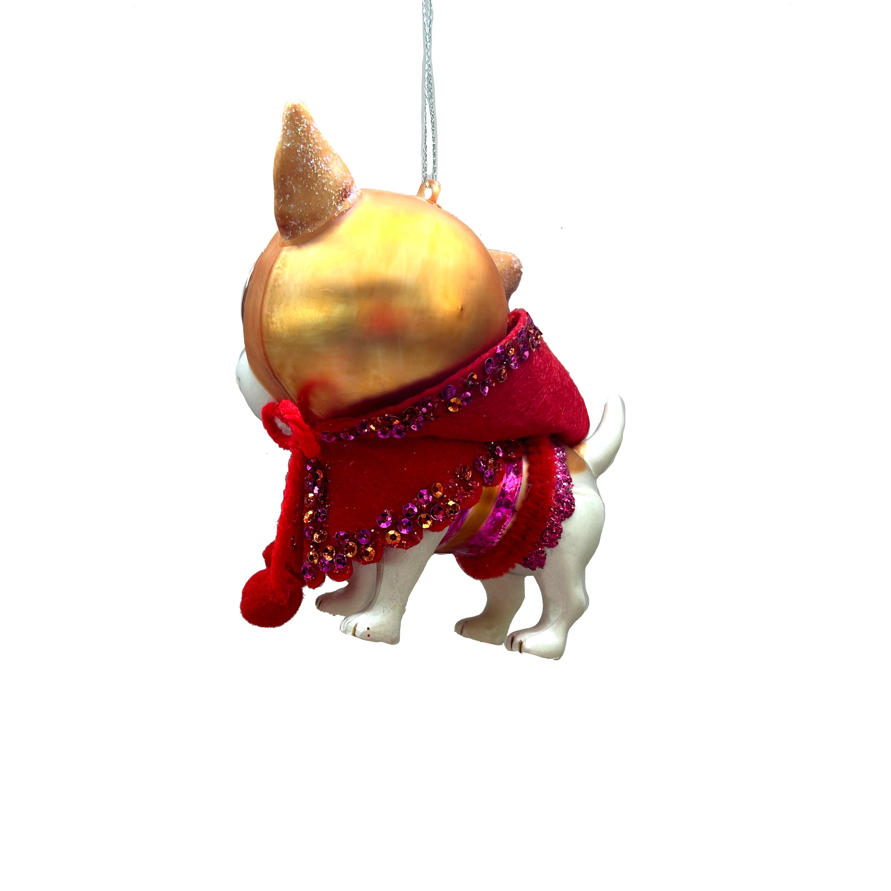 4&#x22; Chihuahua in Red Scarf Glass Ornament by Ashland&#xAE;