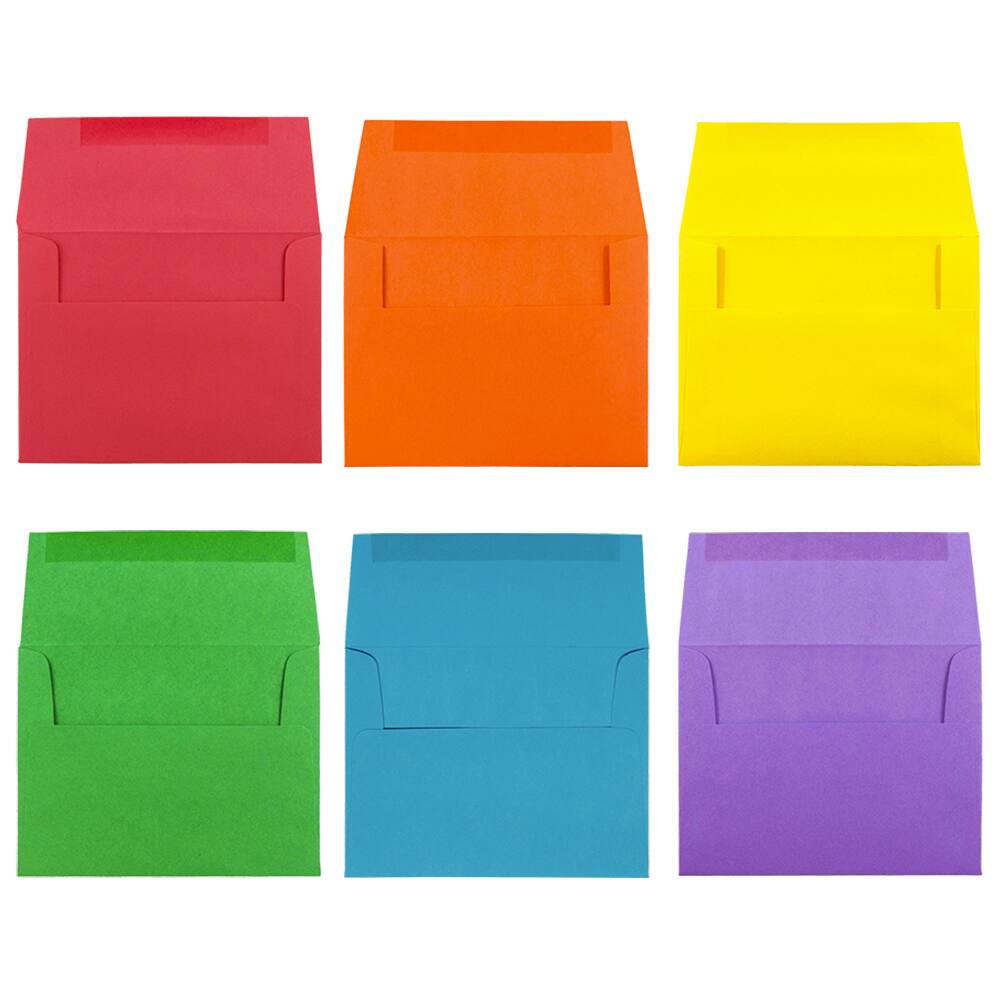 JAM Paper A2 Assorted Color Invitation Envelopes, 150ct.