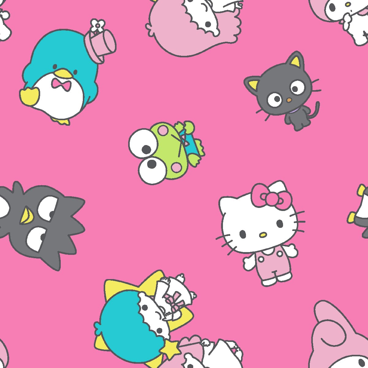 Hello Kitty&#xAE; &#x26; Friends Pink Cotton Fabric