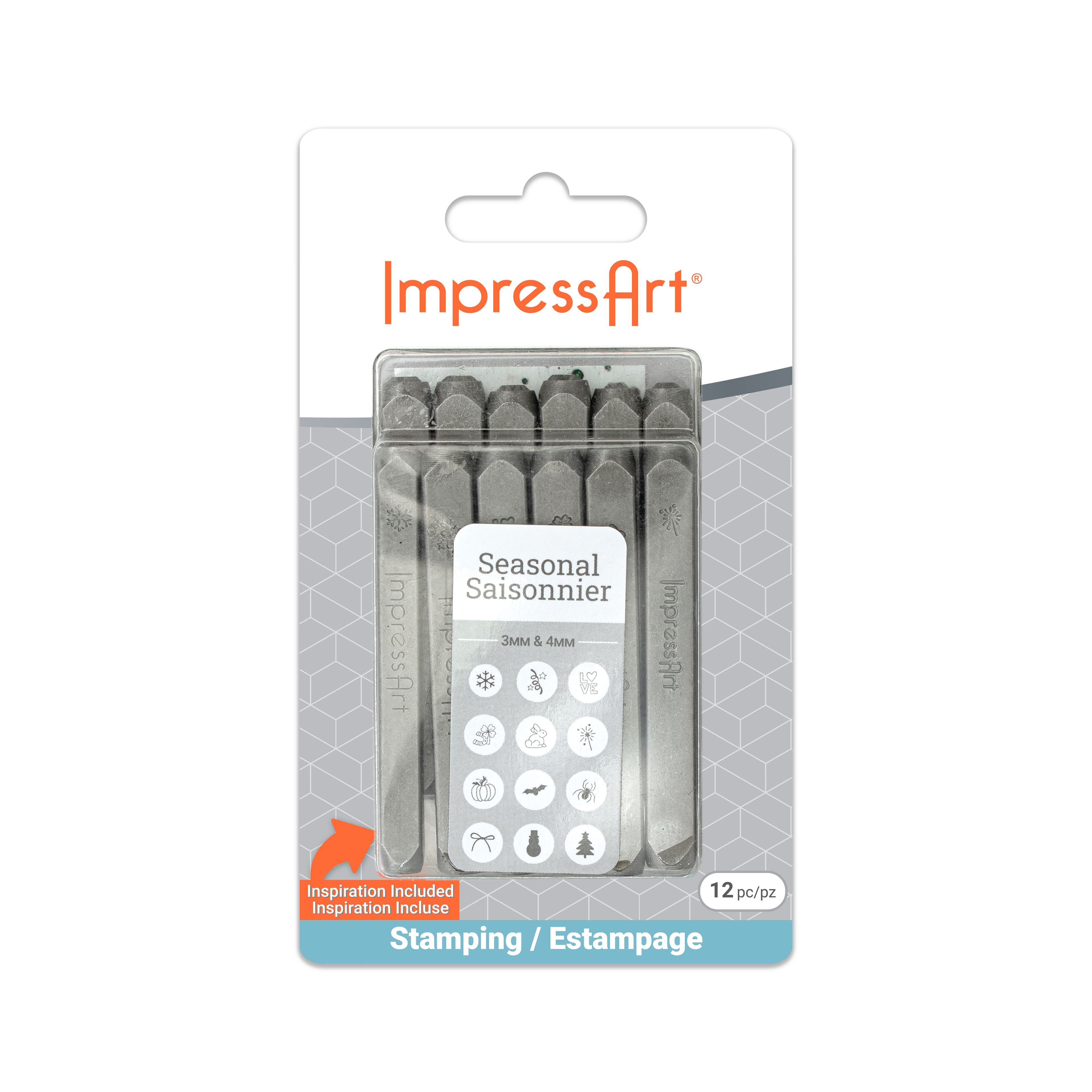 ImpressArt&#xAE; 3mm &#x26; 4mm Seasonal Metal Stamps Pack
