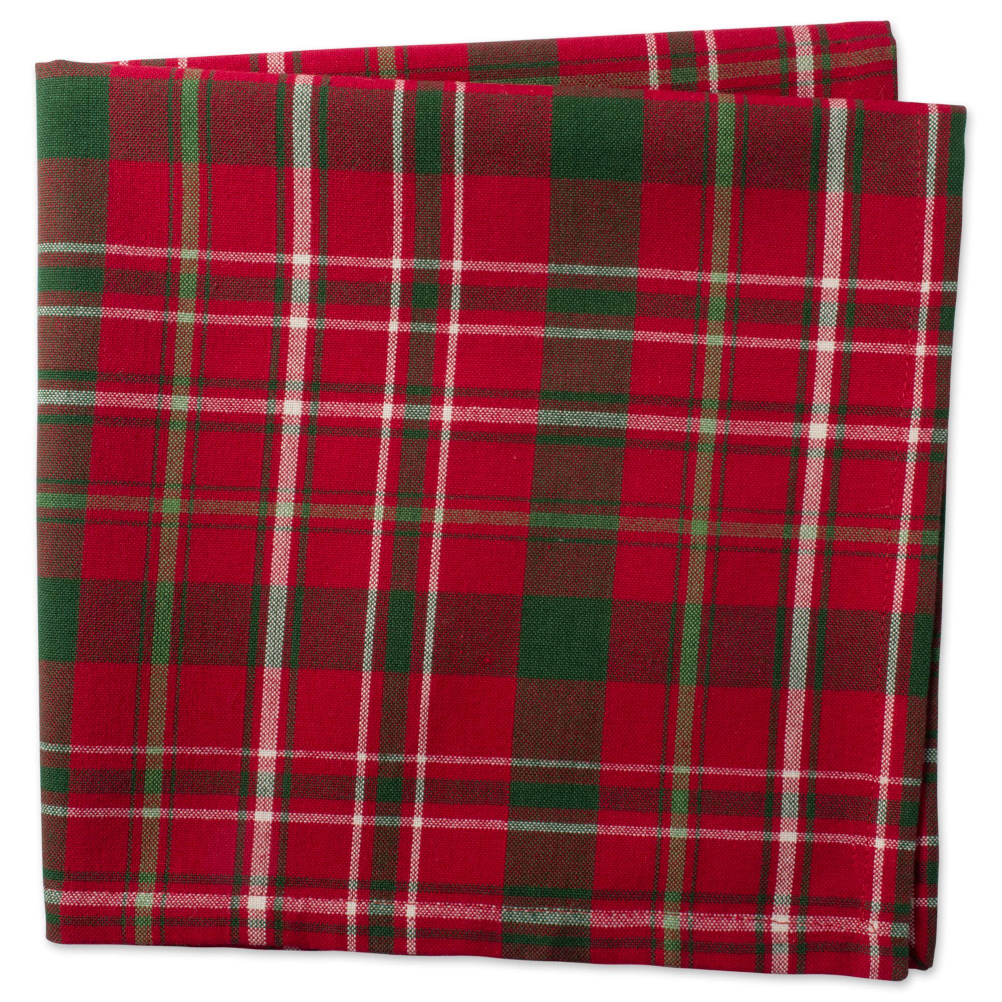 DII&#xAE; Tartan Holly Plaid Napkin Set, 6ct. 