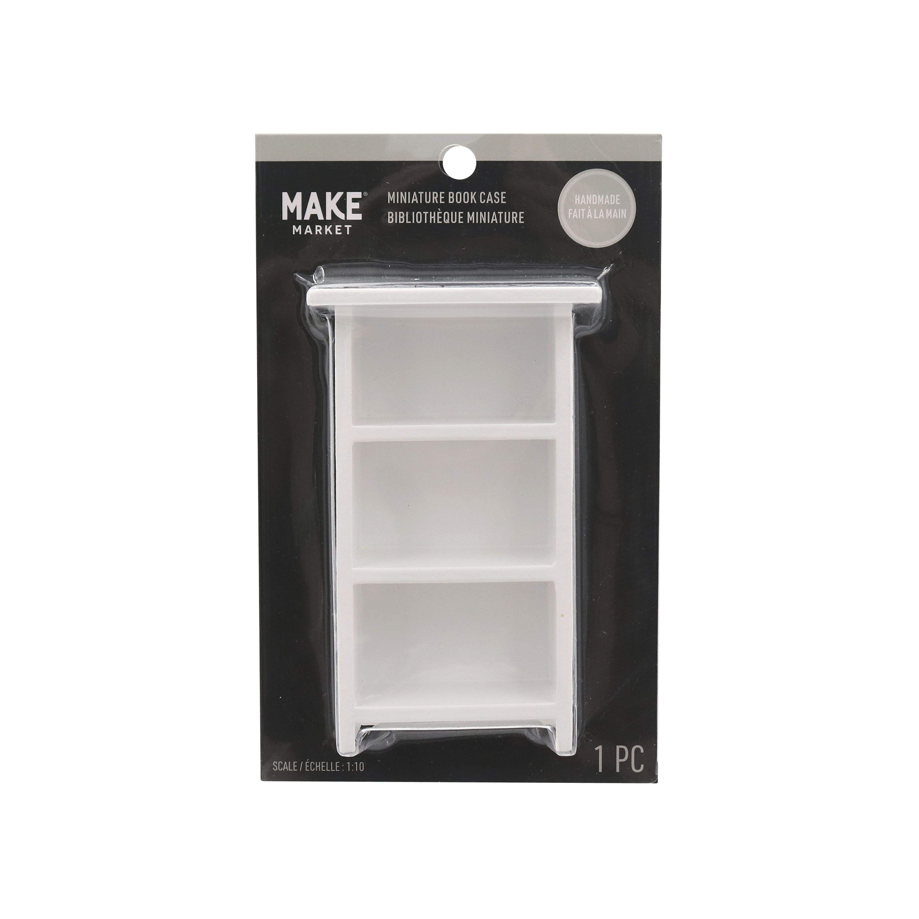 Miniature White Wood Bookcase by Make Market®