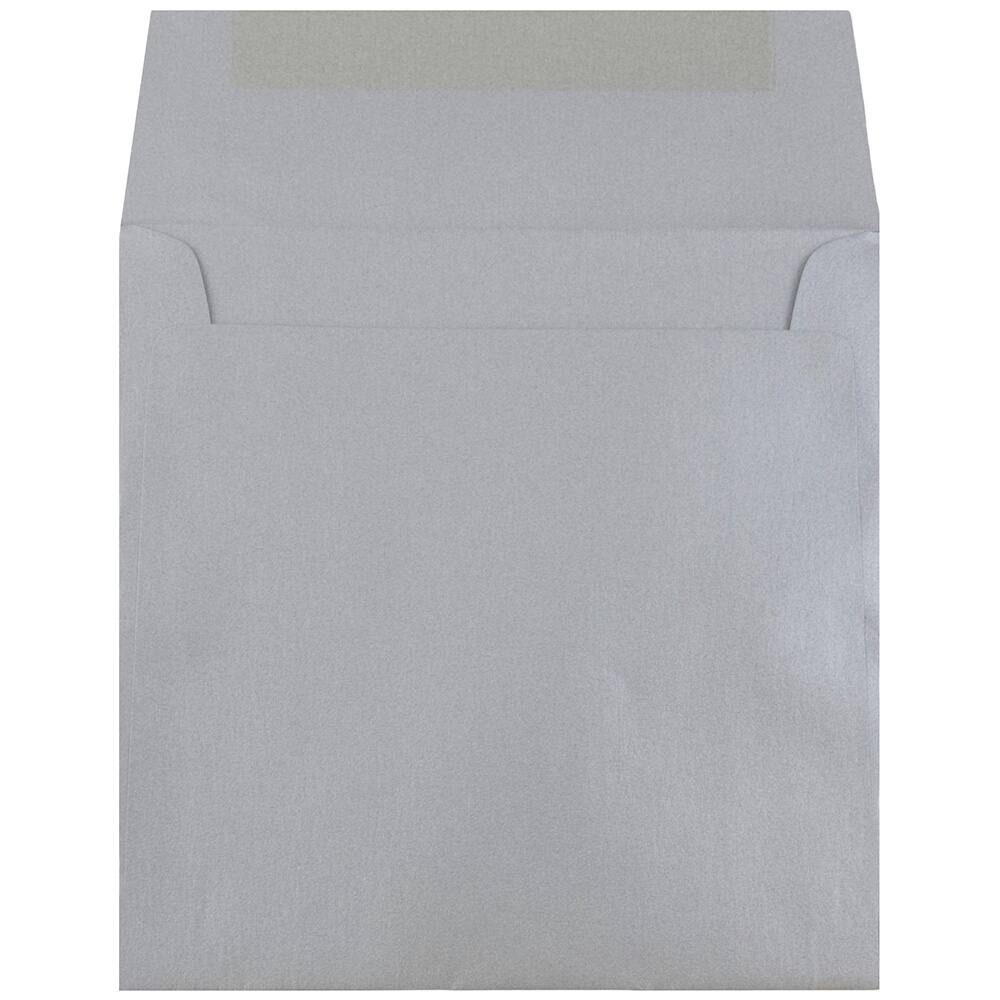 JAM Paper 6.5" x 6.5" Square Metallic Invitation Envelopes, 50ct.