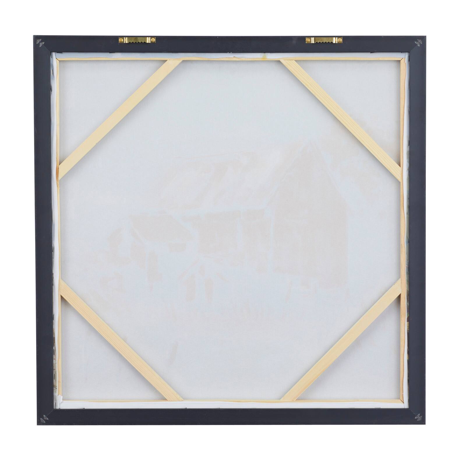 Multi Polystone Modern Farmhouse Framed Wall Art, 28" x 28"