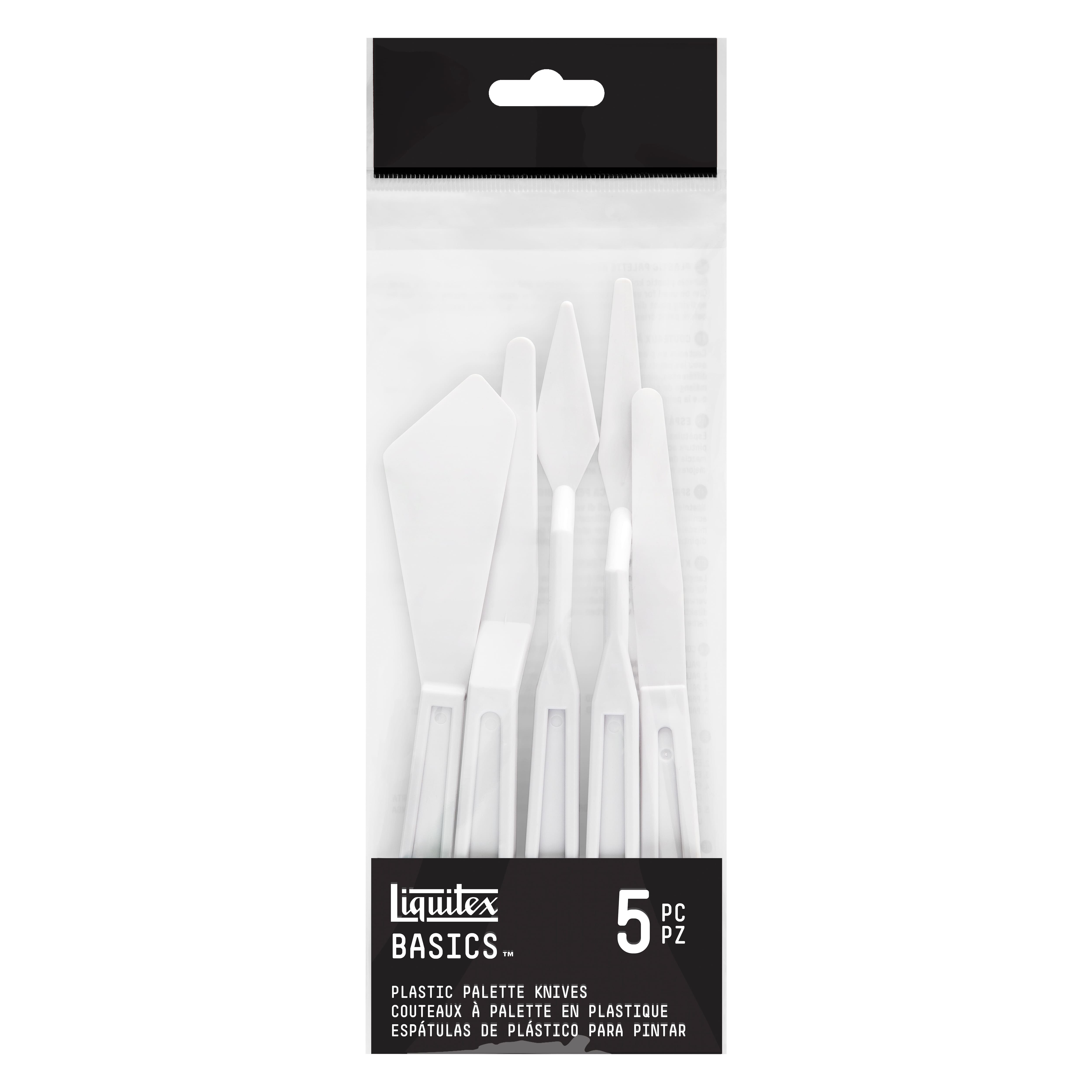 Liquitex&#xAE; 5-Piece Plastic Palette &#x26; Painting Knives Set