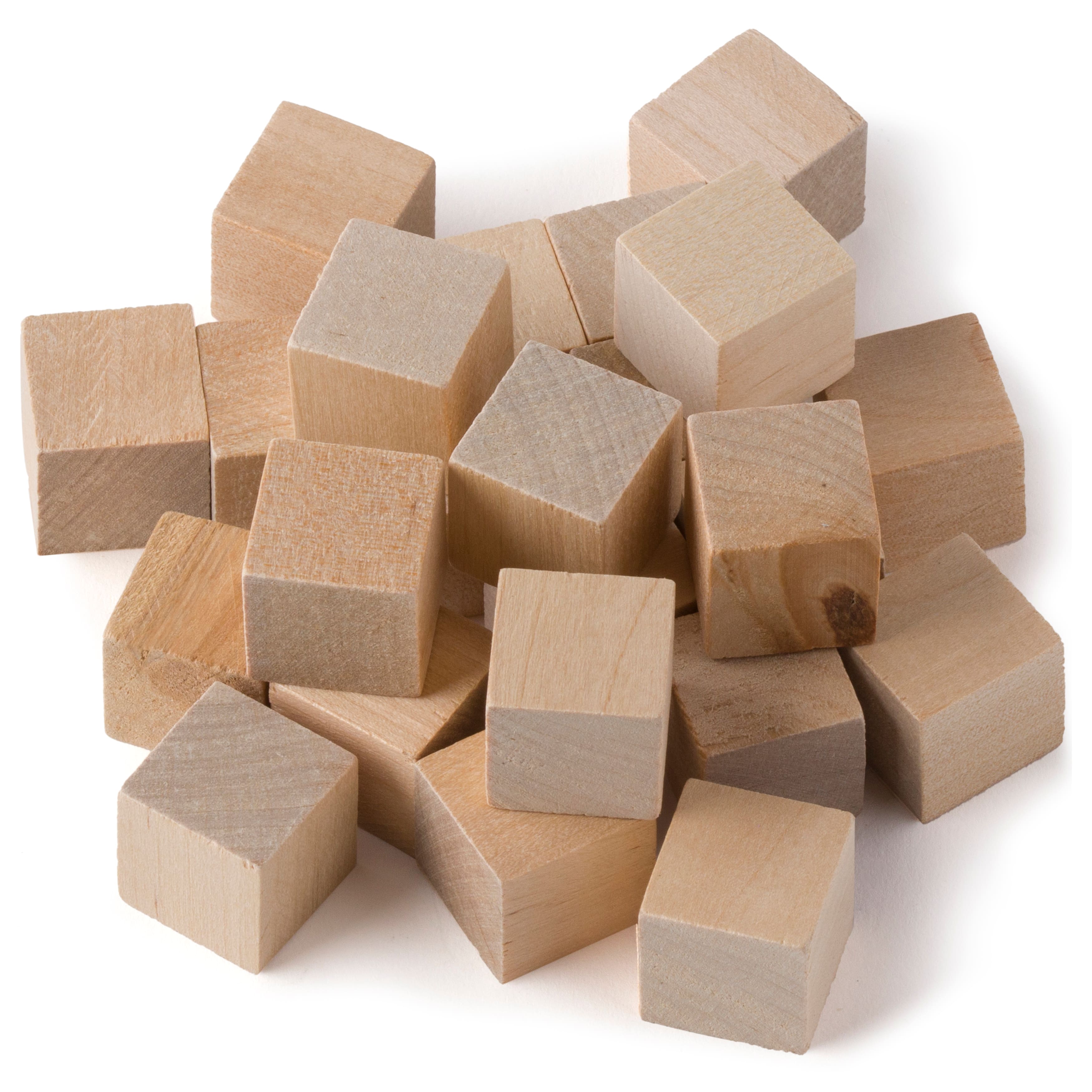 3/4&#x22; Square Wood Blocks by Make Market&#xAE;