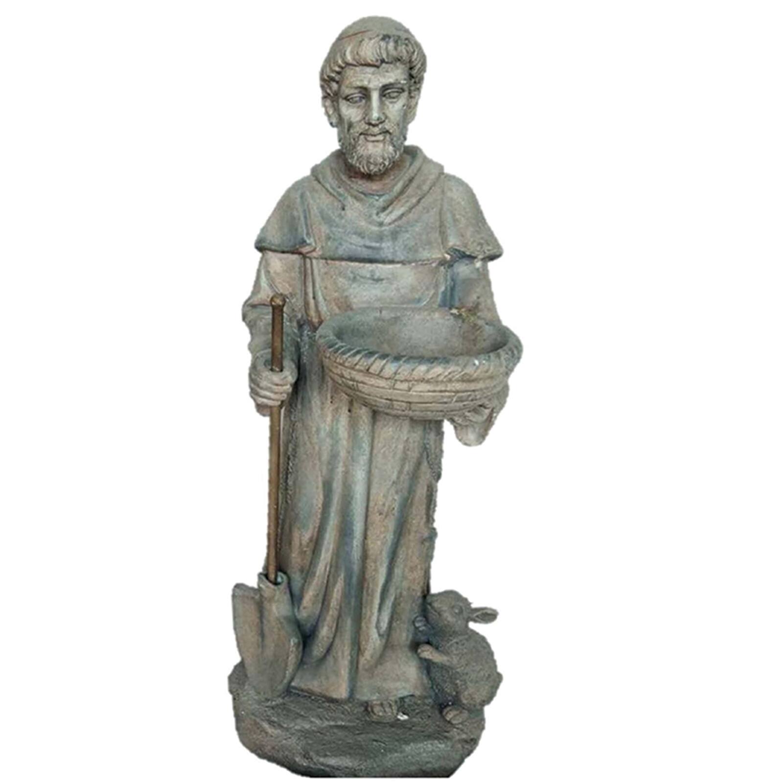 Santa's Workshop 29" Cold Cast St. Fiacre Statue