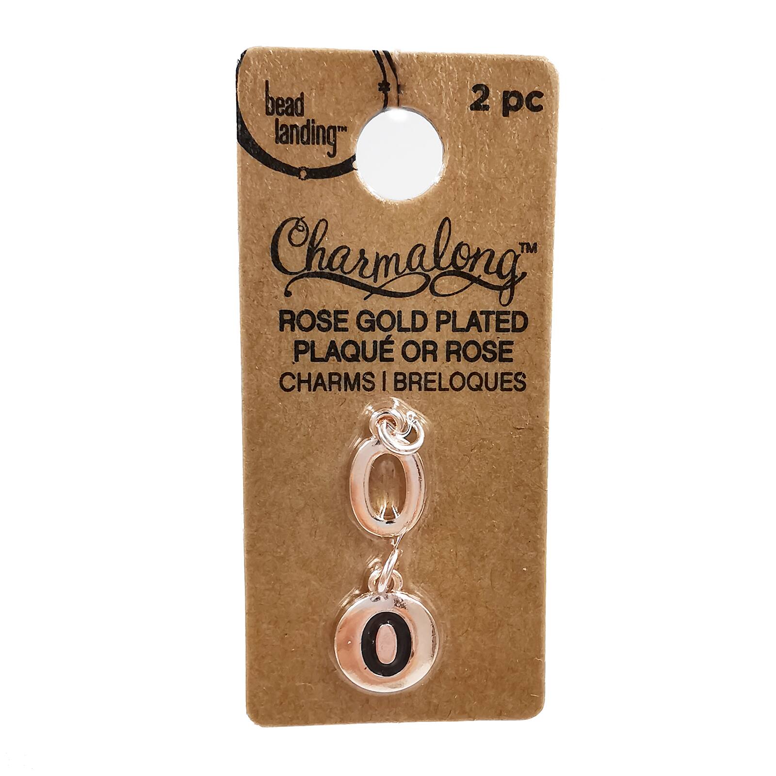Charmalong™ Rose Gold Plated Number Charms by Bead Landing™
