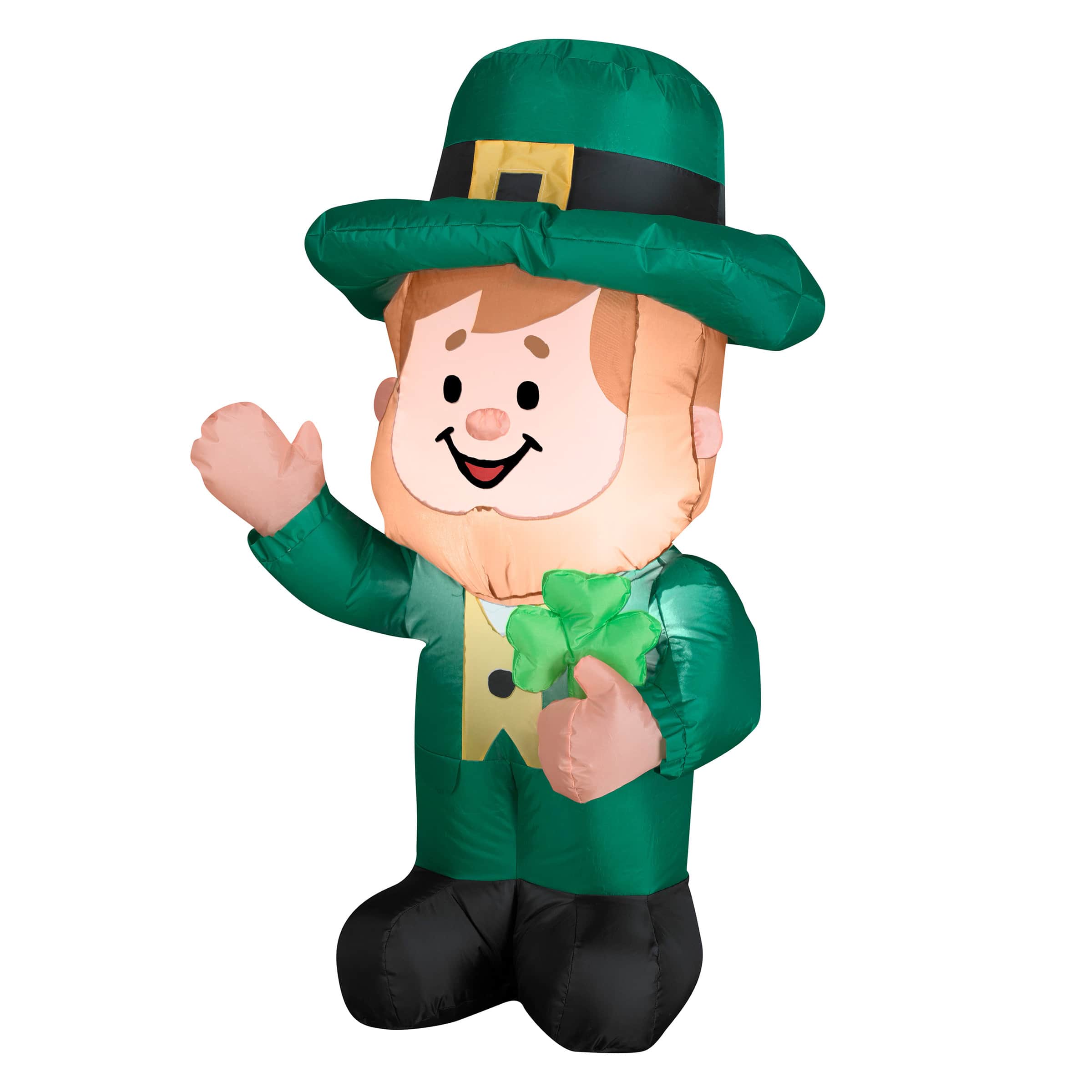 3.5ft. Inflatable St. Patrick's Day Waving Leprechaun