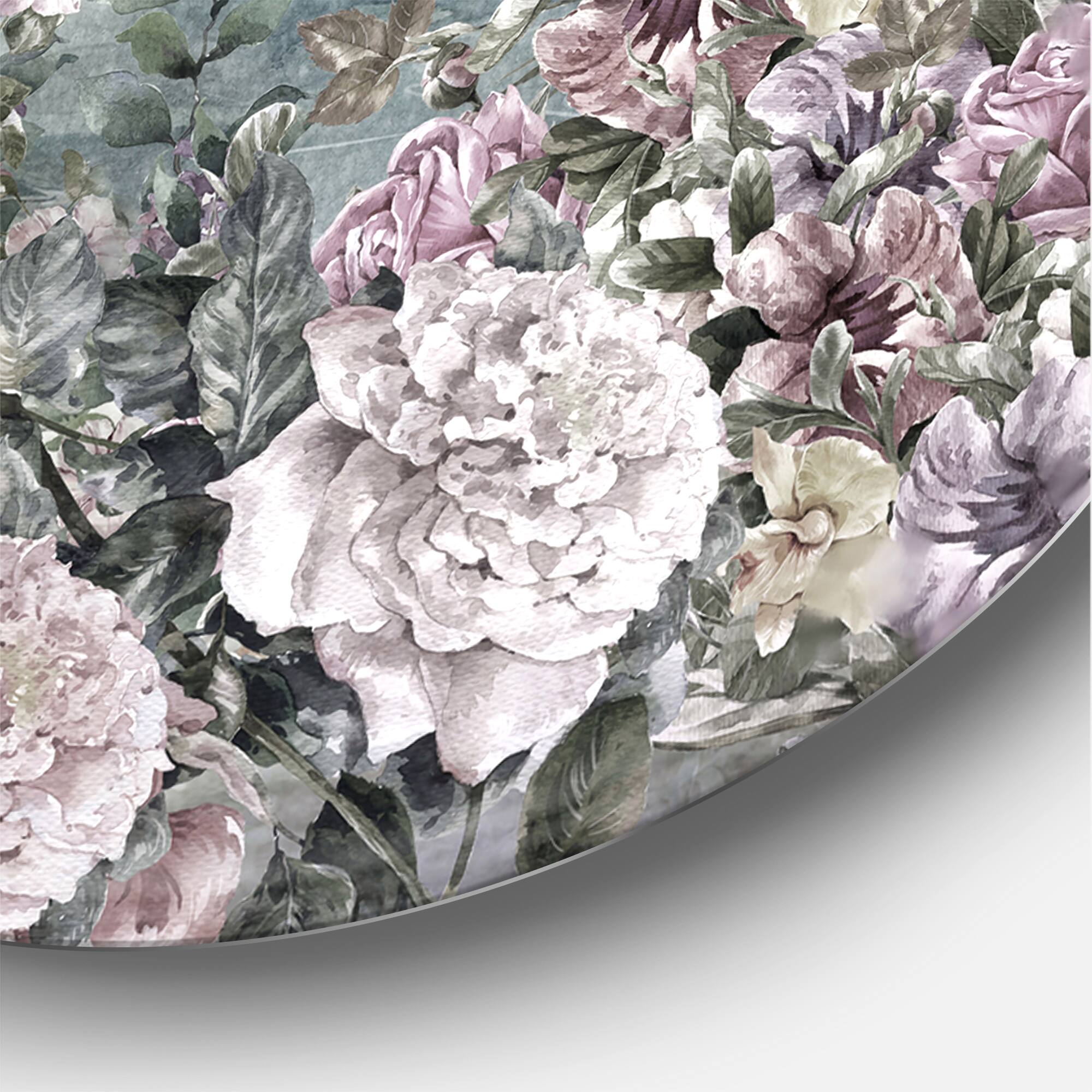 Designart - Retro Flowers By The Sea Side