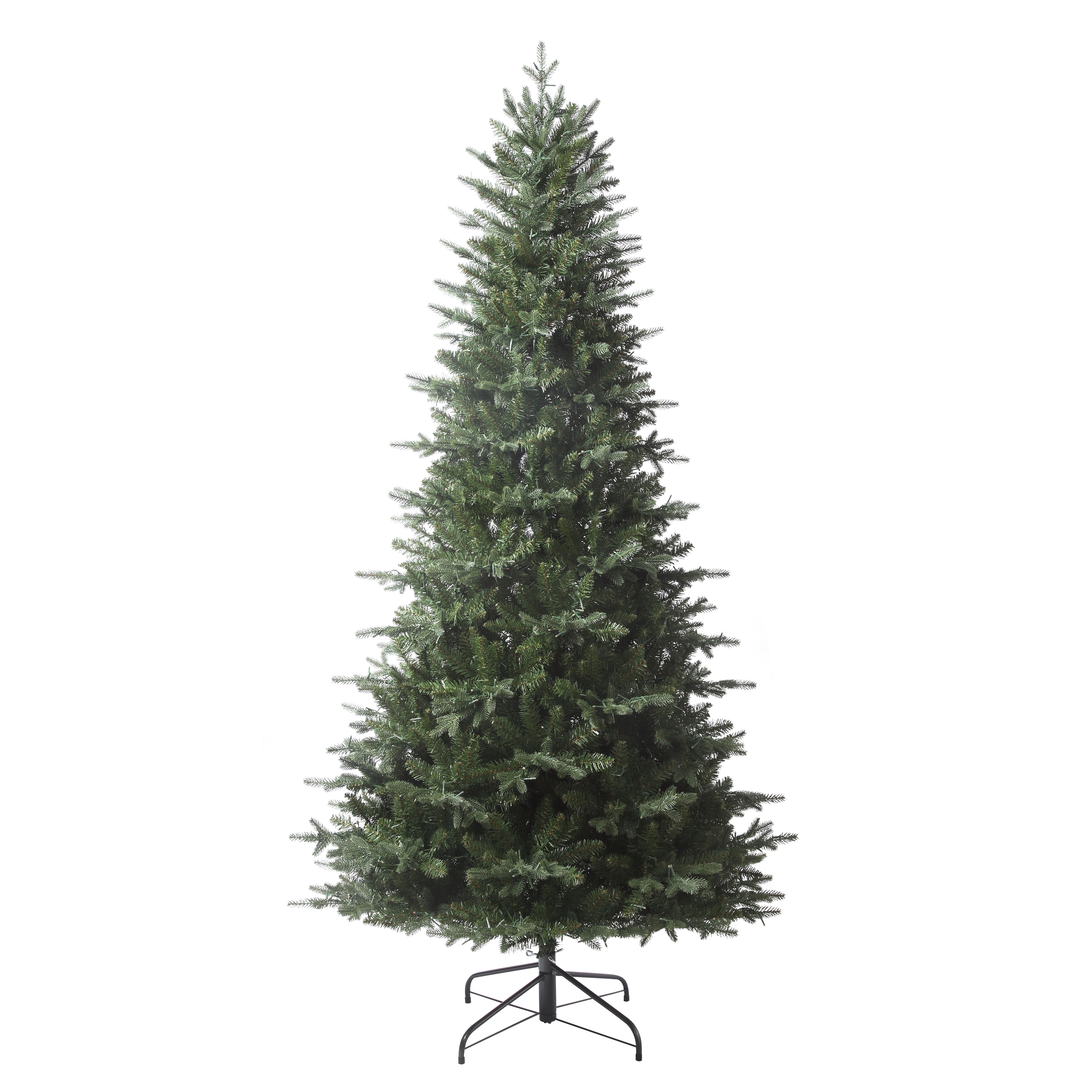 7.5ft. Pre-Lit Queensbury Fir Artificial Christmas Tree, Color Changing Cluster LED Lights