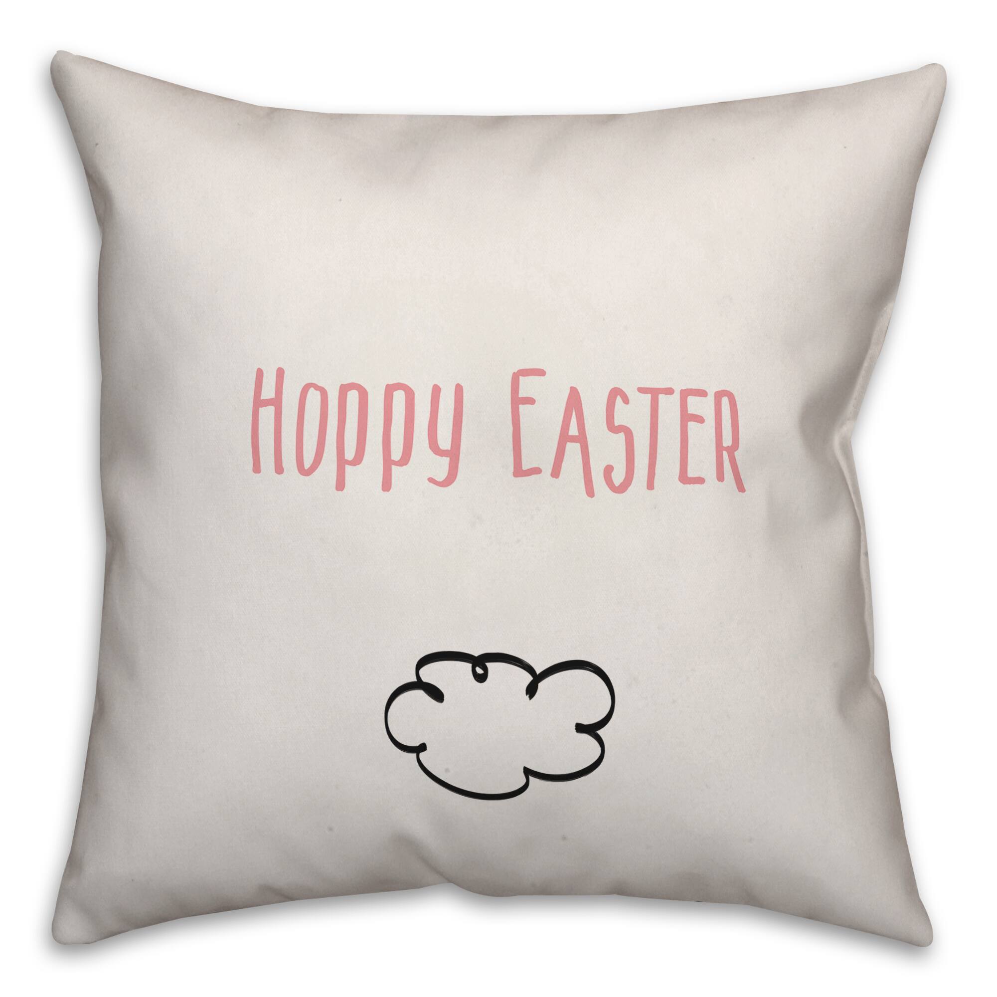 Reversible Bunny Throw Pillow