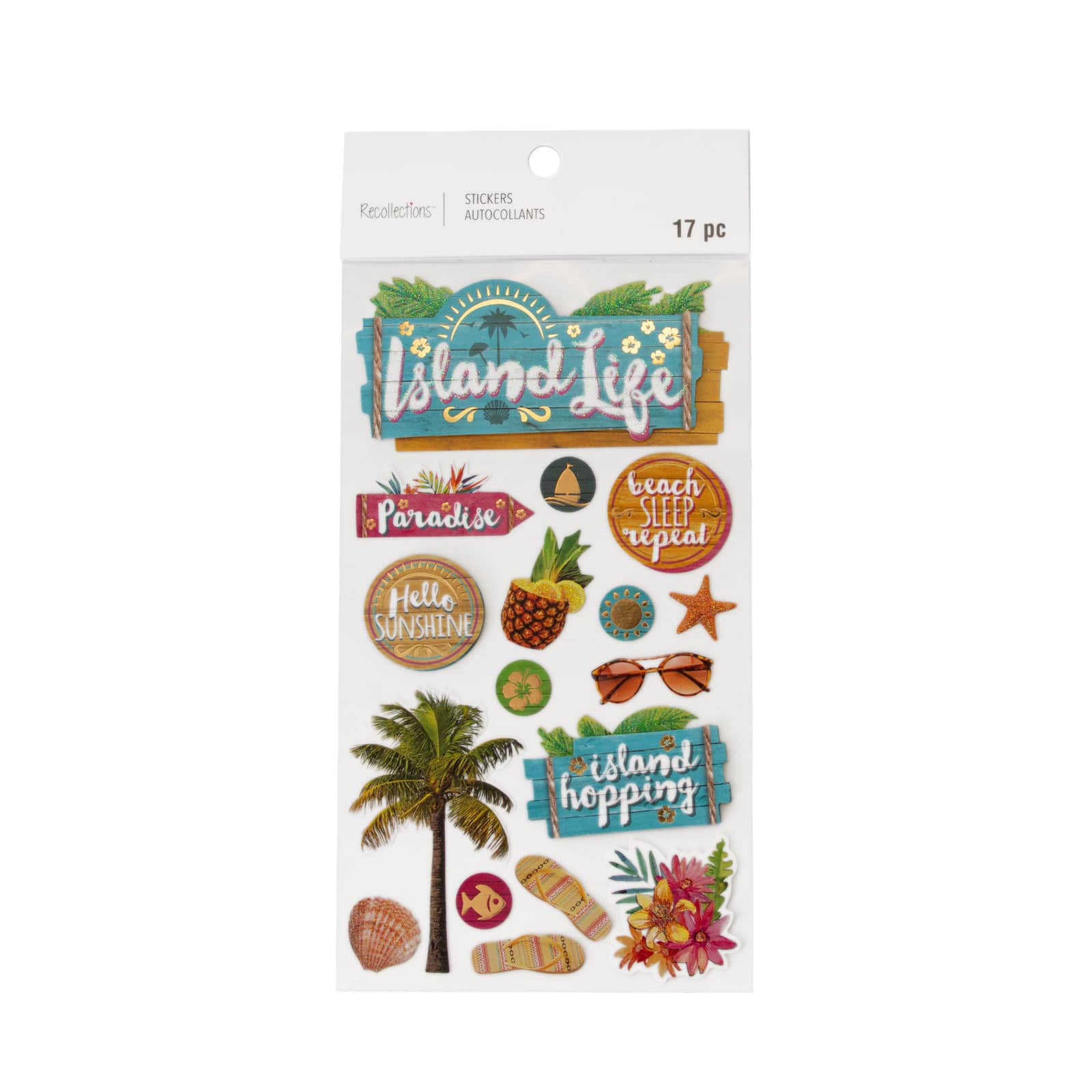 12 Pack: Island Life Stickers by Recollections™