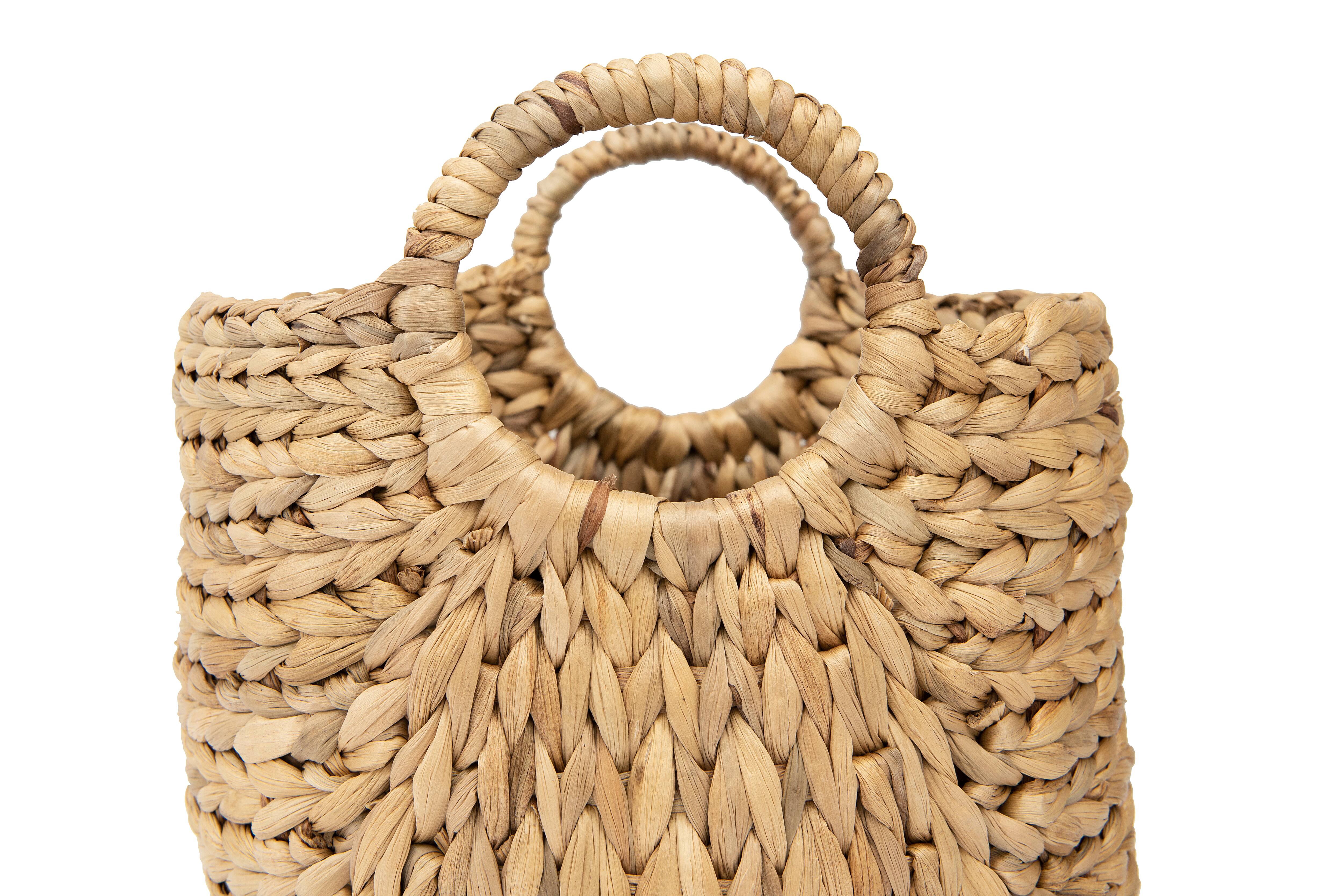Hello Honey® Beige Handwoven Seagrass Basket with Handles Set