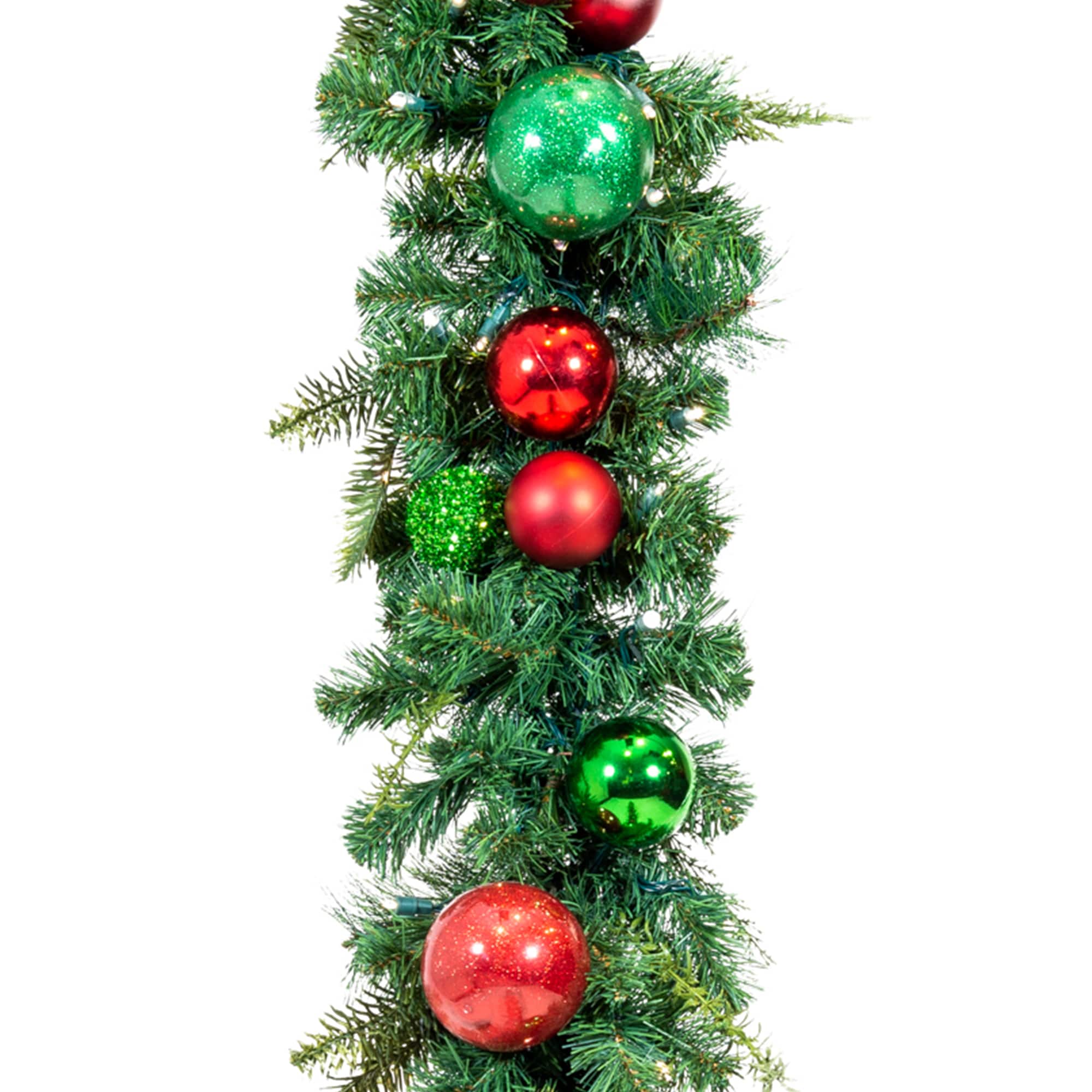 Village Lighting 9ft. Pre-Lit LED Christmas Cheer Garland