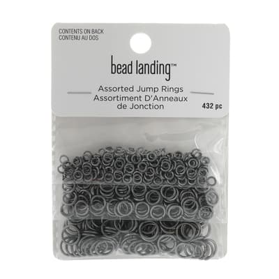 Assorted Jump Rings by Bead Landing™, Color: Gunmetal | Michaels