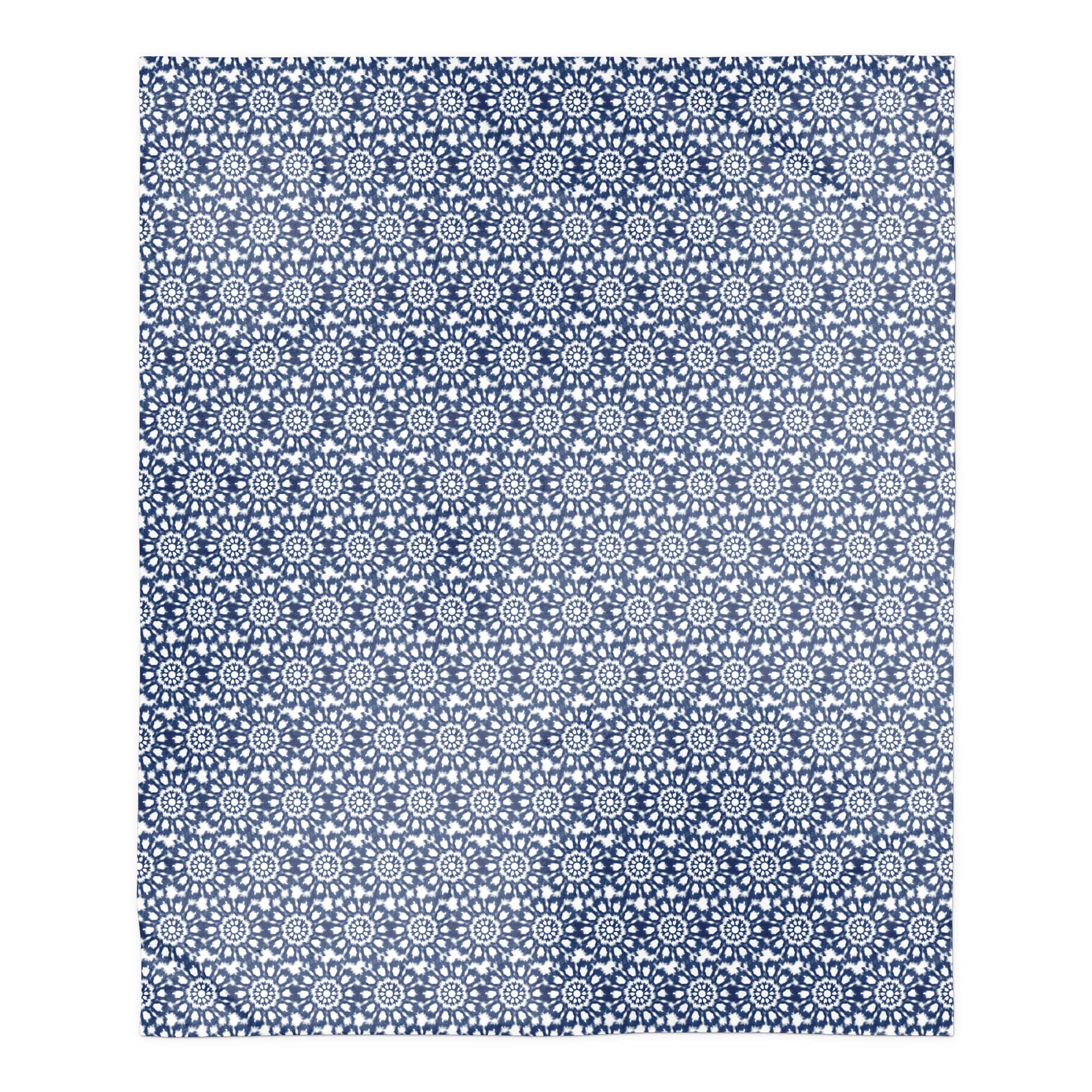 Radial Shibori Sherpa Fleece Blanket