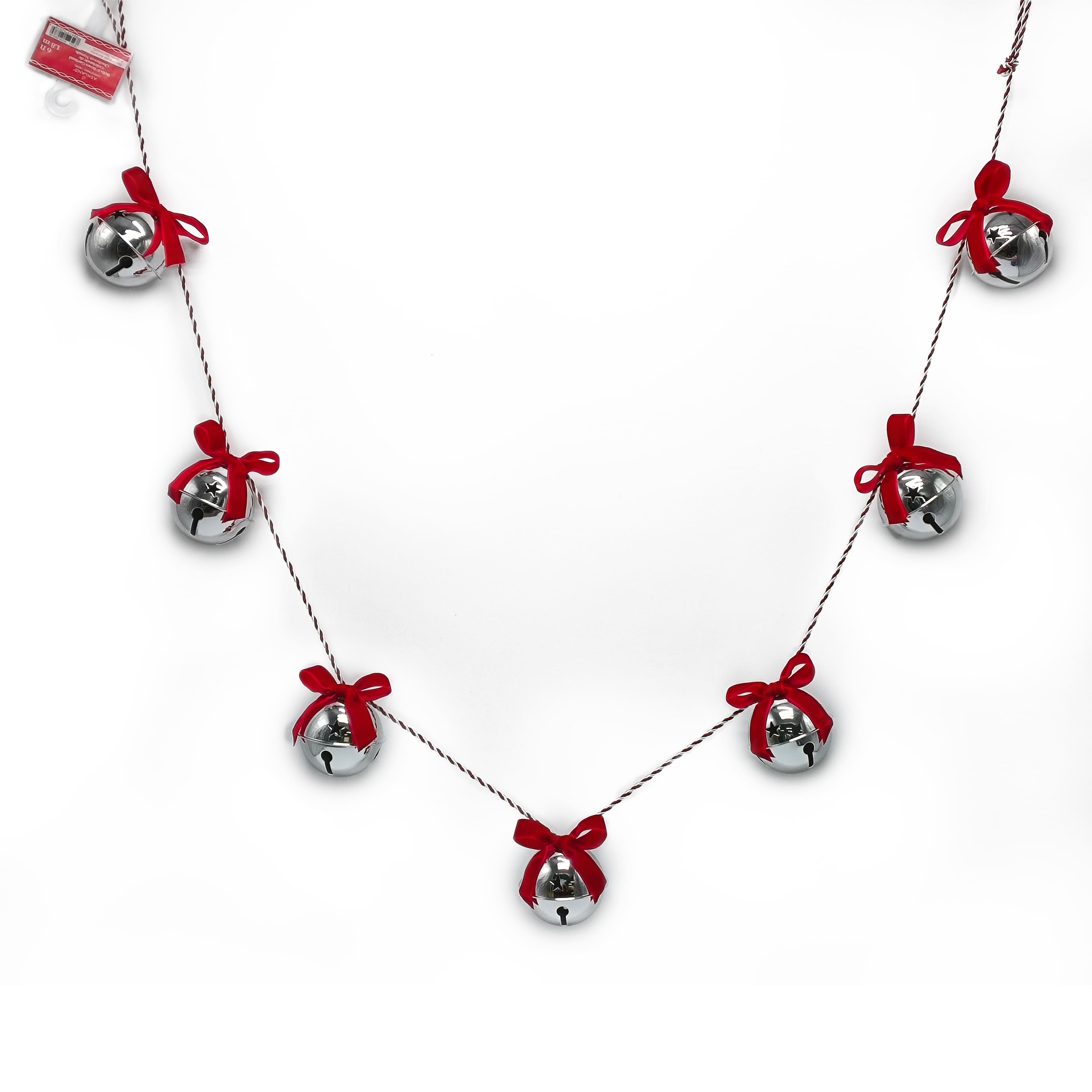 6ft. Christmas Bells &#x26; Bows Garland by Ashland&#xAE;