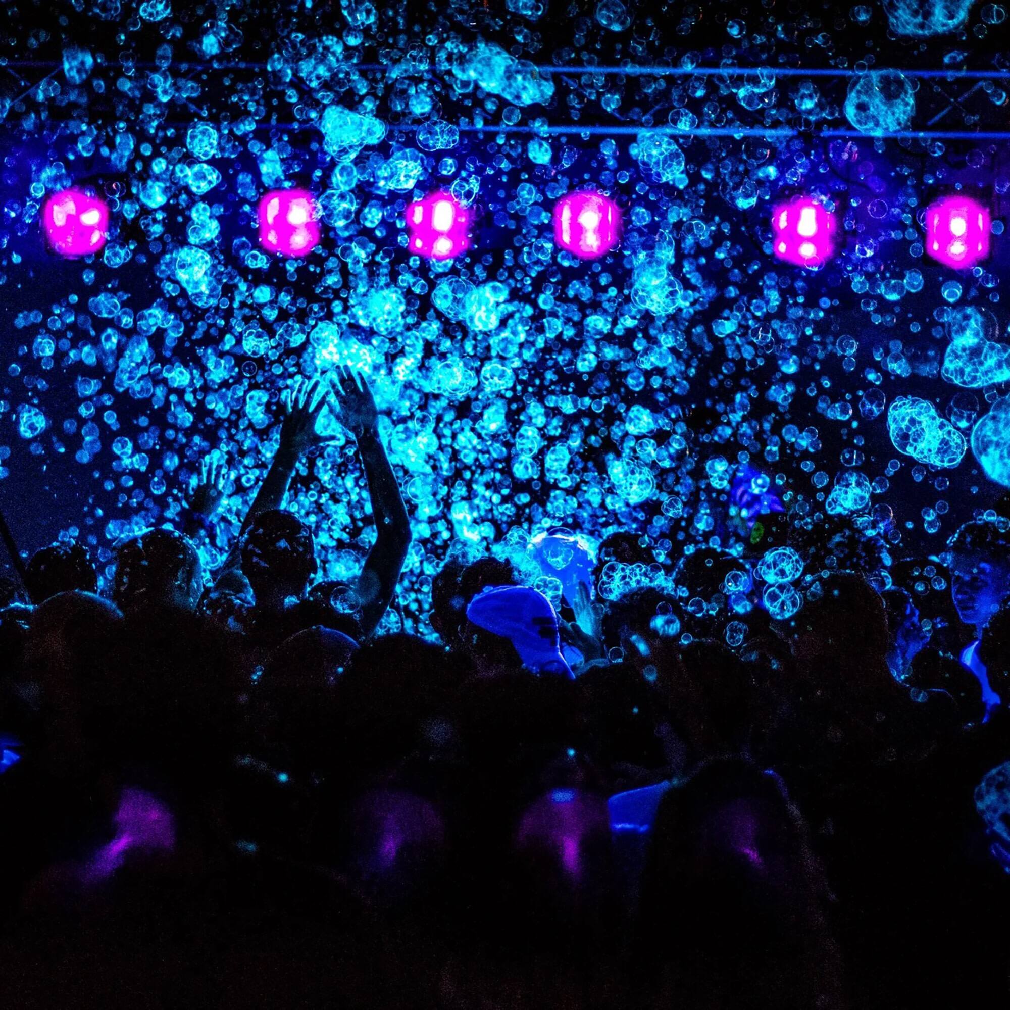 Atomic Bubbles 4oz. Blue & Gold Tekno Bubbles Bottles Set