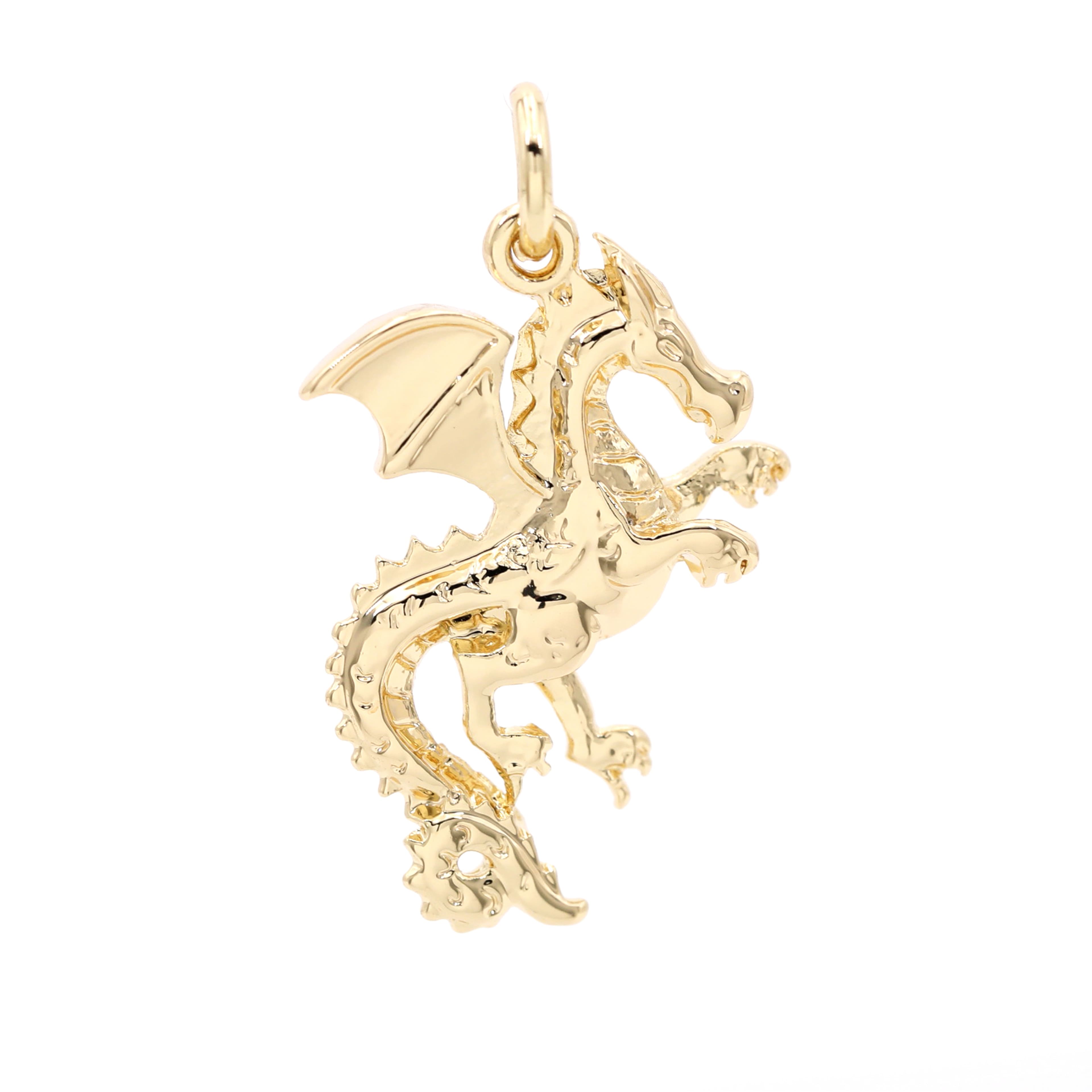 14K Gold Plated Dragon Charm by Bead Landing&#x2122;