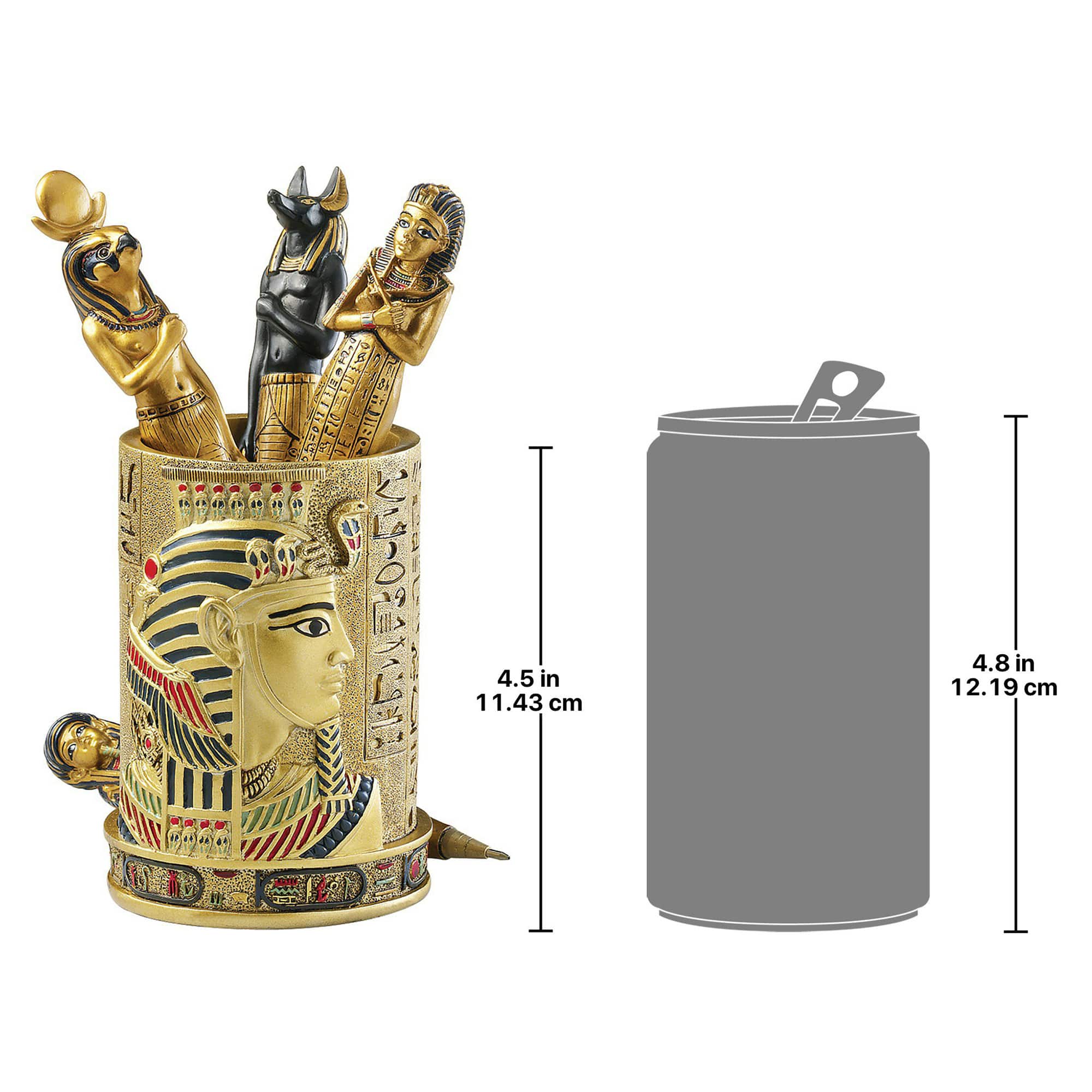 4.5&#x22; Egyptian Pharaoh Pen Vessel