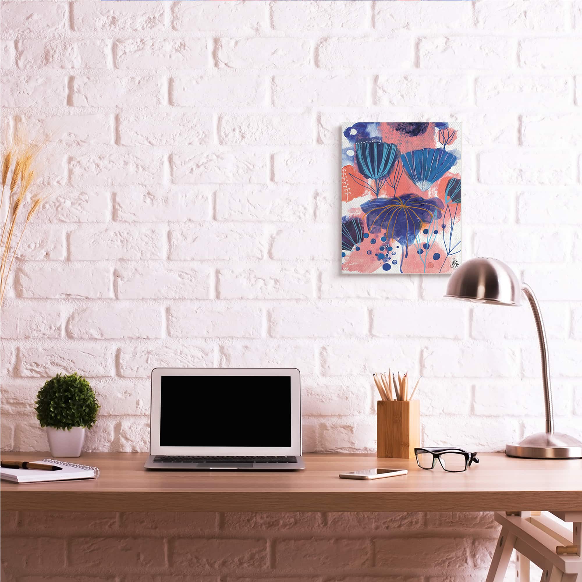 Stupell Industries Abstract Flowers Blooming Playful Wall Art
