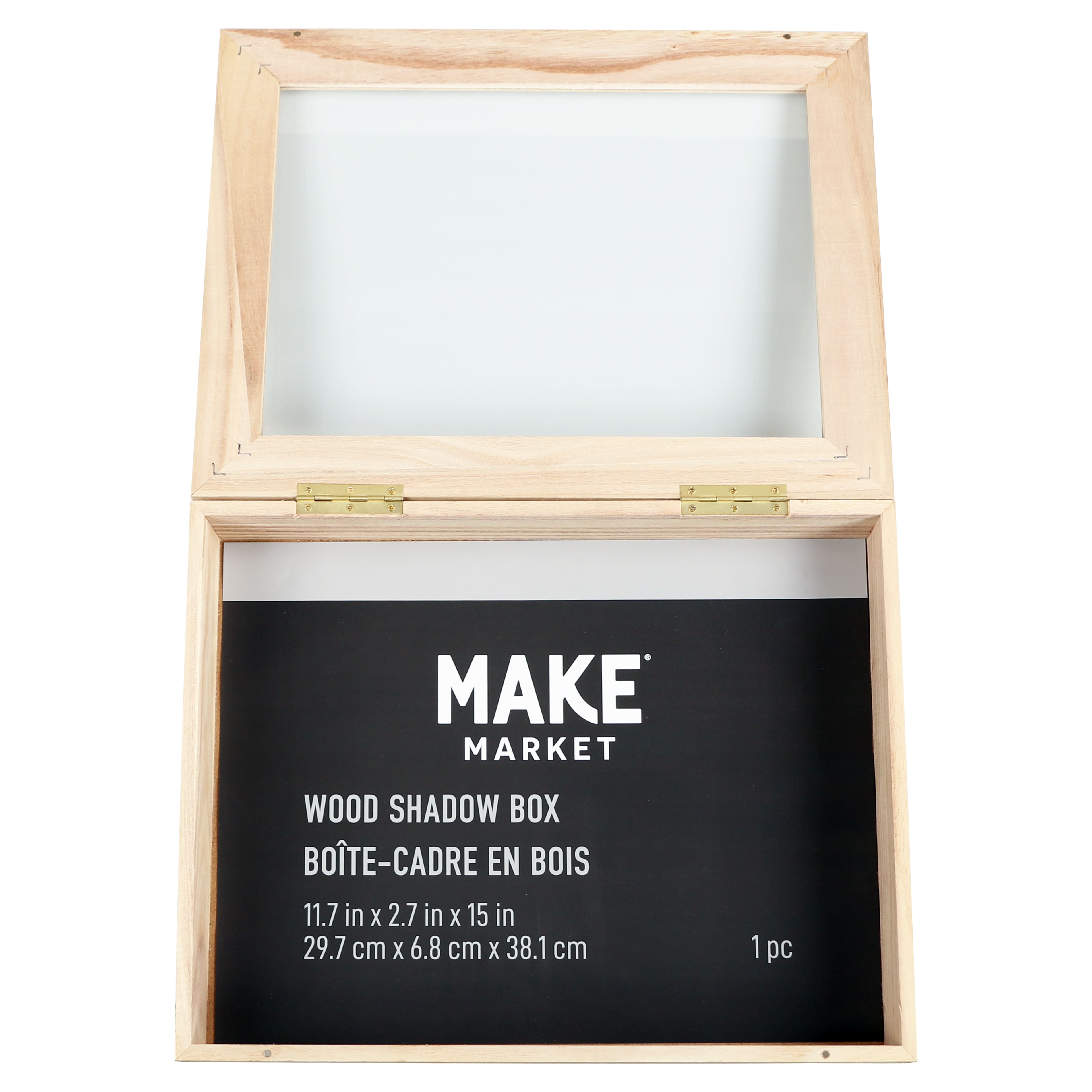 6 Pack: 11.7&#x22; x 15&#x22; Hinged Wood Shadow Box by Make Market&#xAE;