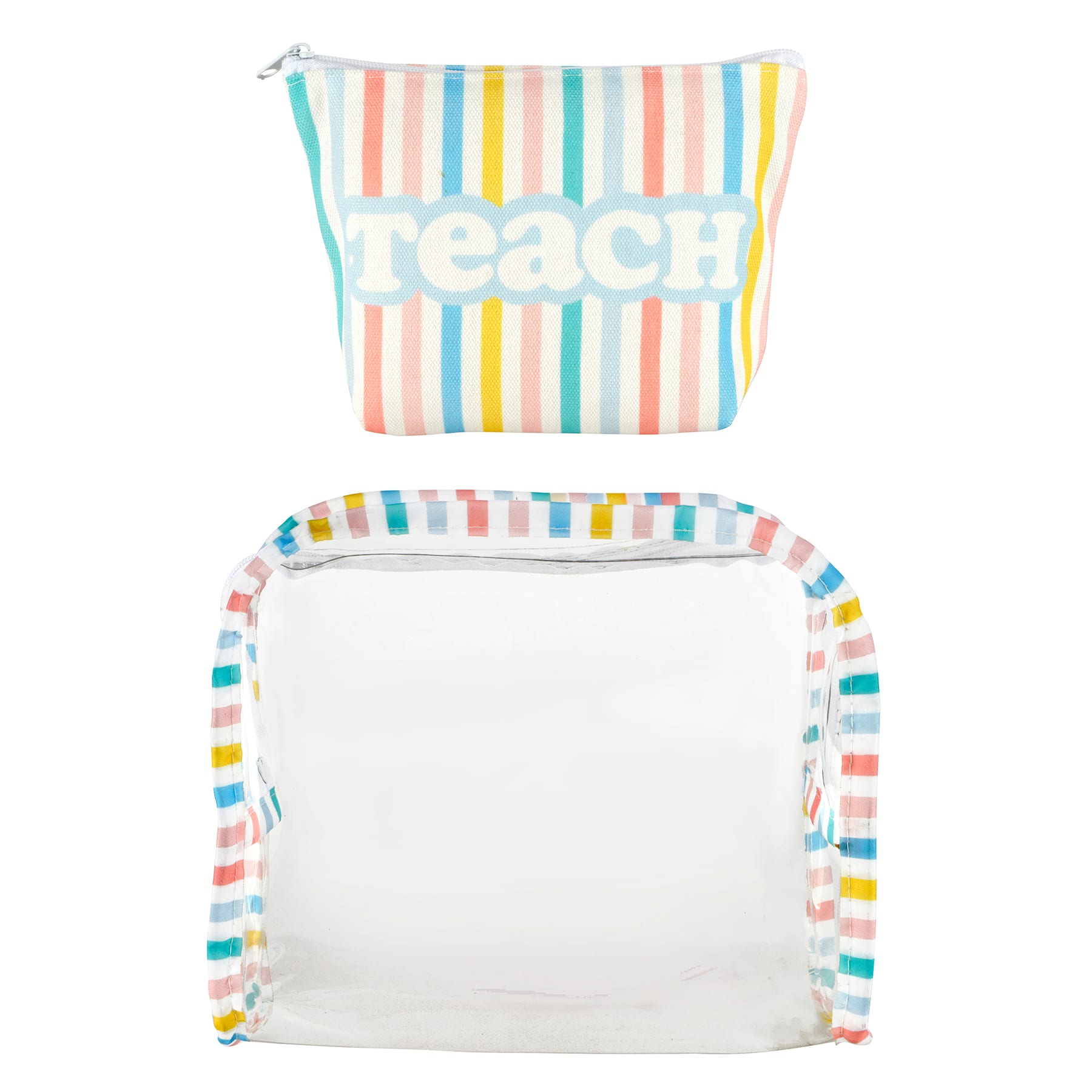 Stripes Zipper Pouches Set by B2C™