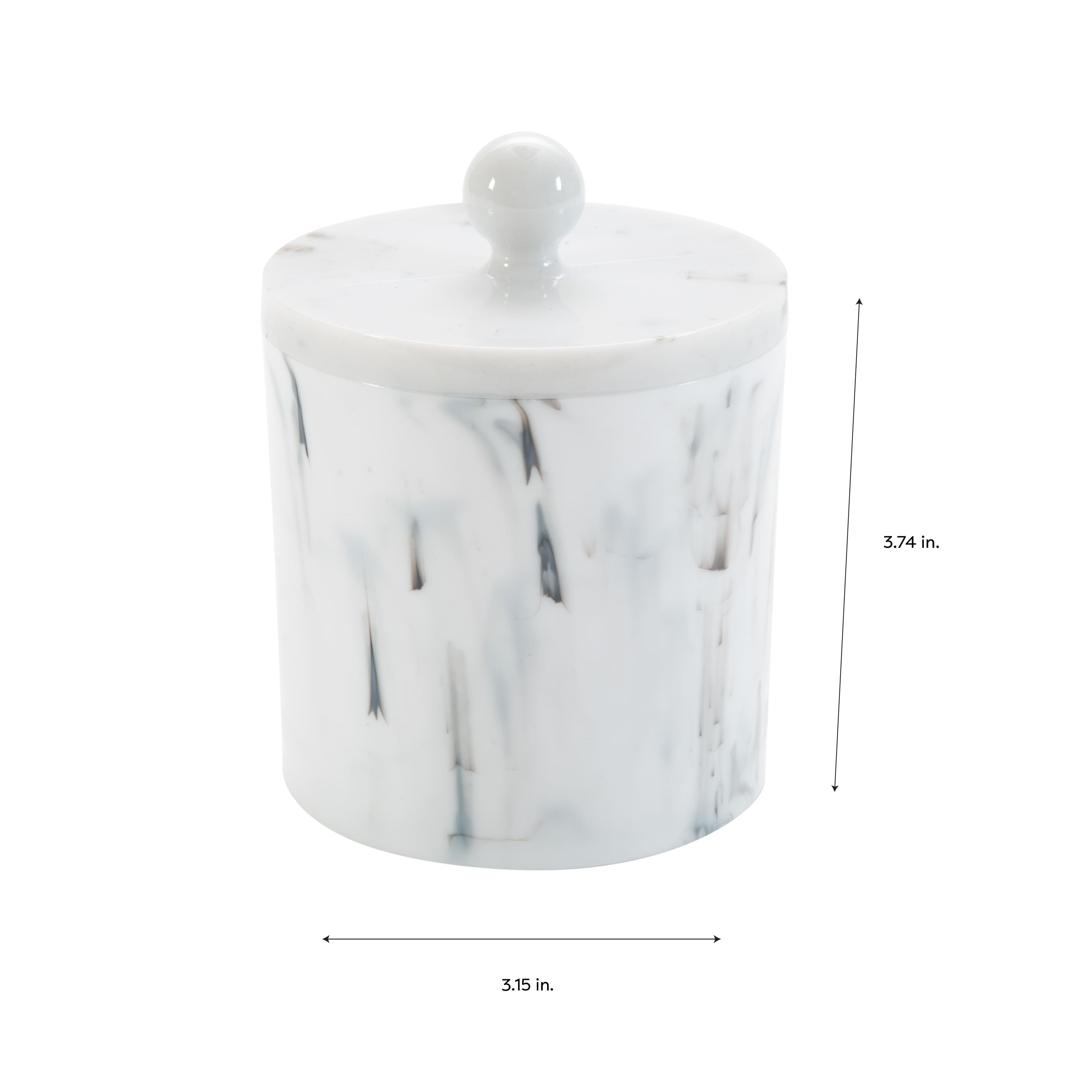 Simplify Q-Tip &#x26; Cotton Marble Holder