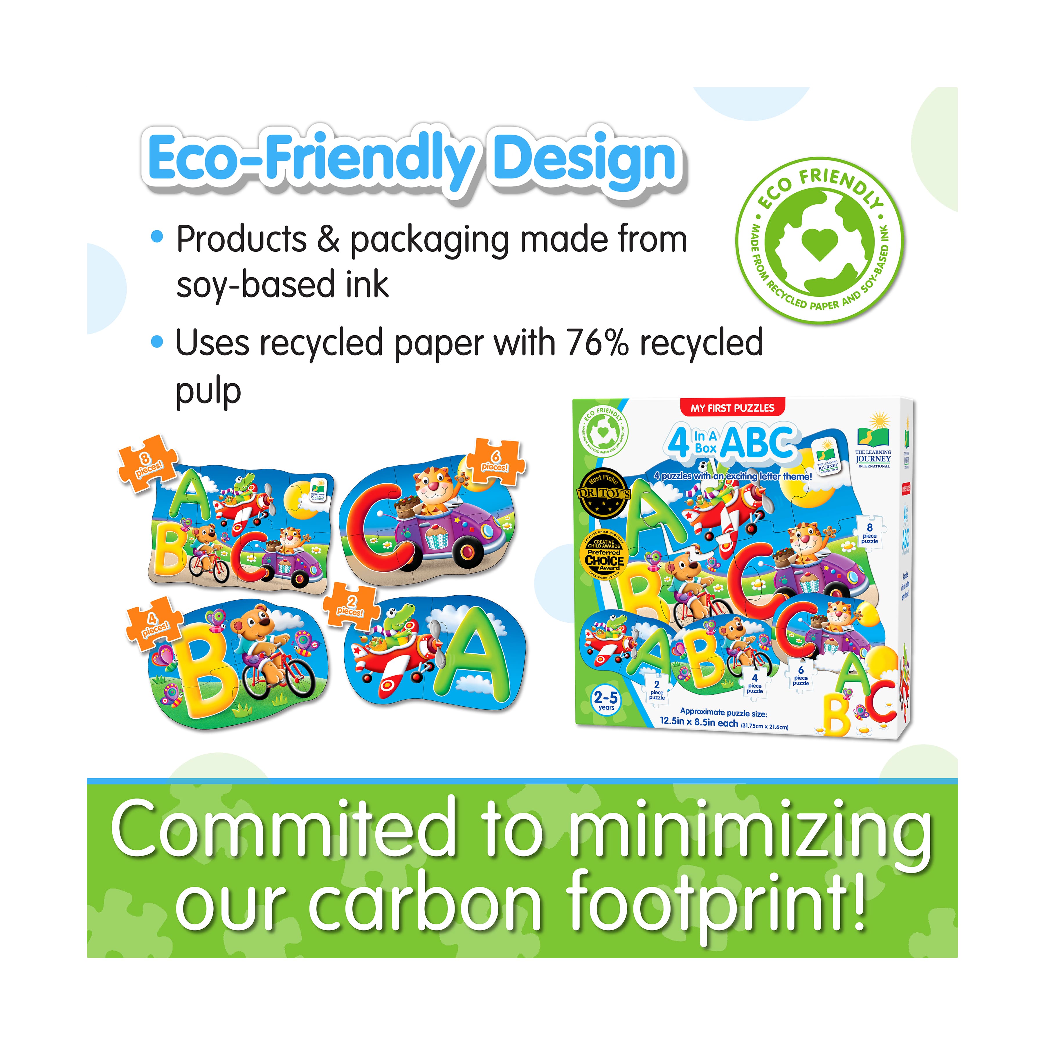 My First Puzzles - 4 In A Box - ABC: 20 Pcs