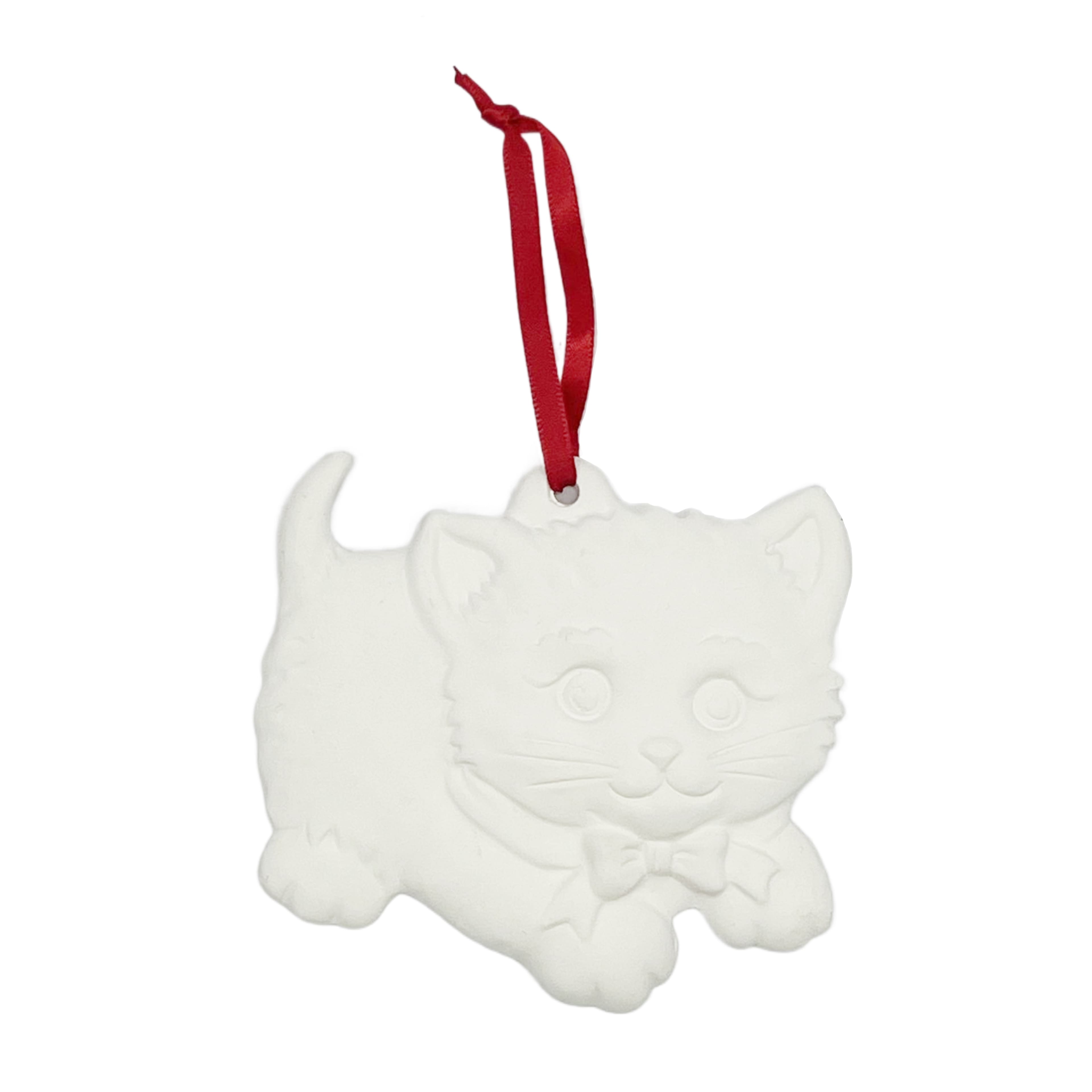 4&#x22; Kitten DIY Ceramic Ornament by Make Market&#xAE;