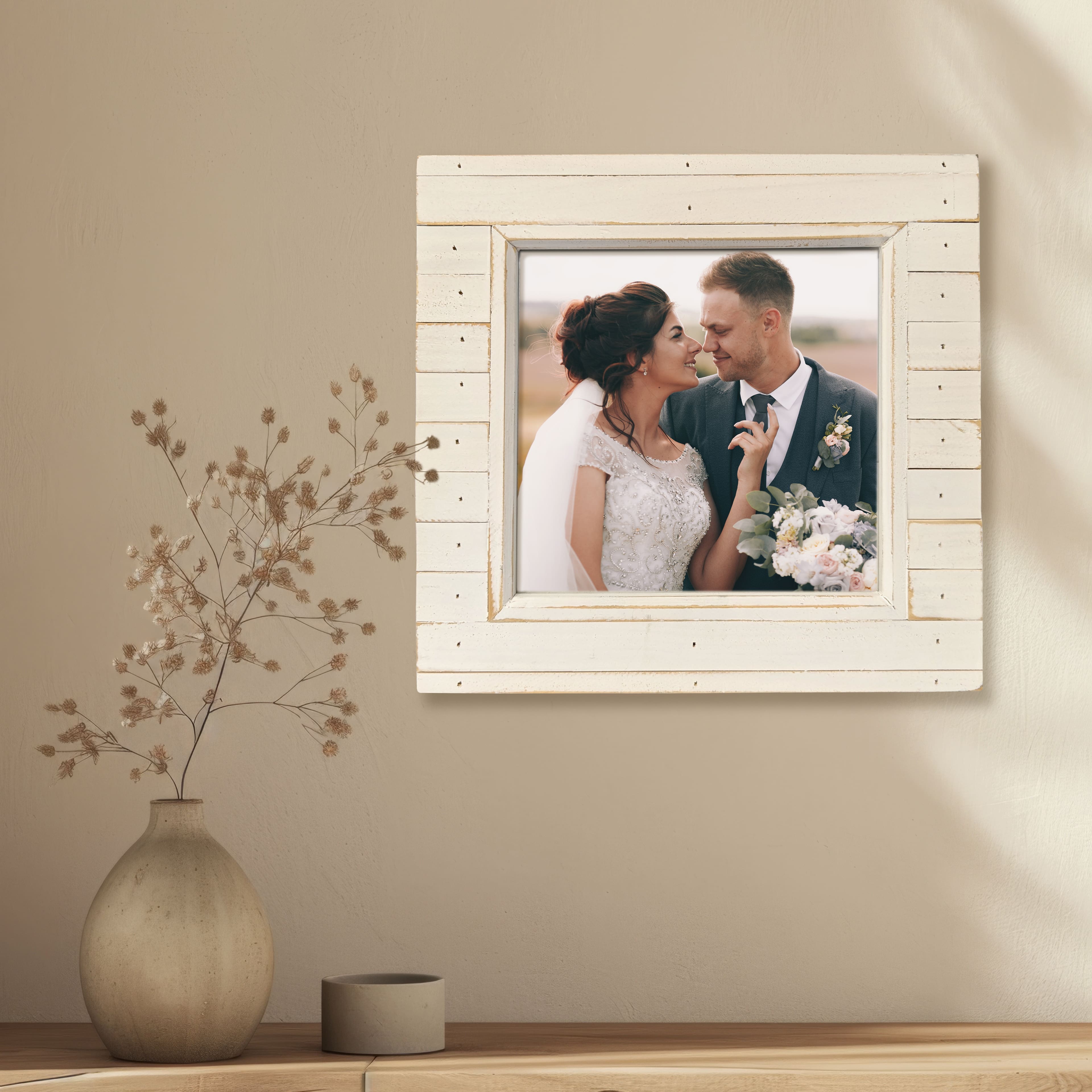 Expressions&#x2122; White Salvage Chic Frame by Studio D&#xE9;cor&#xAE;