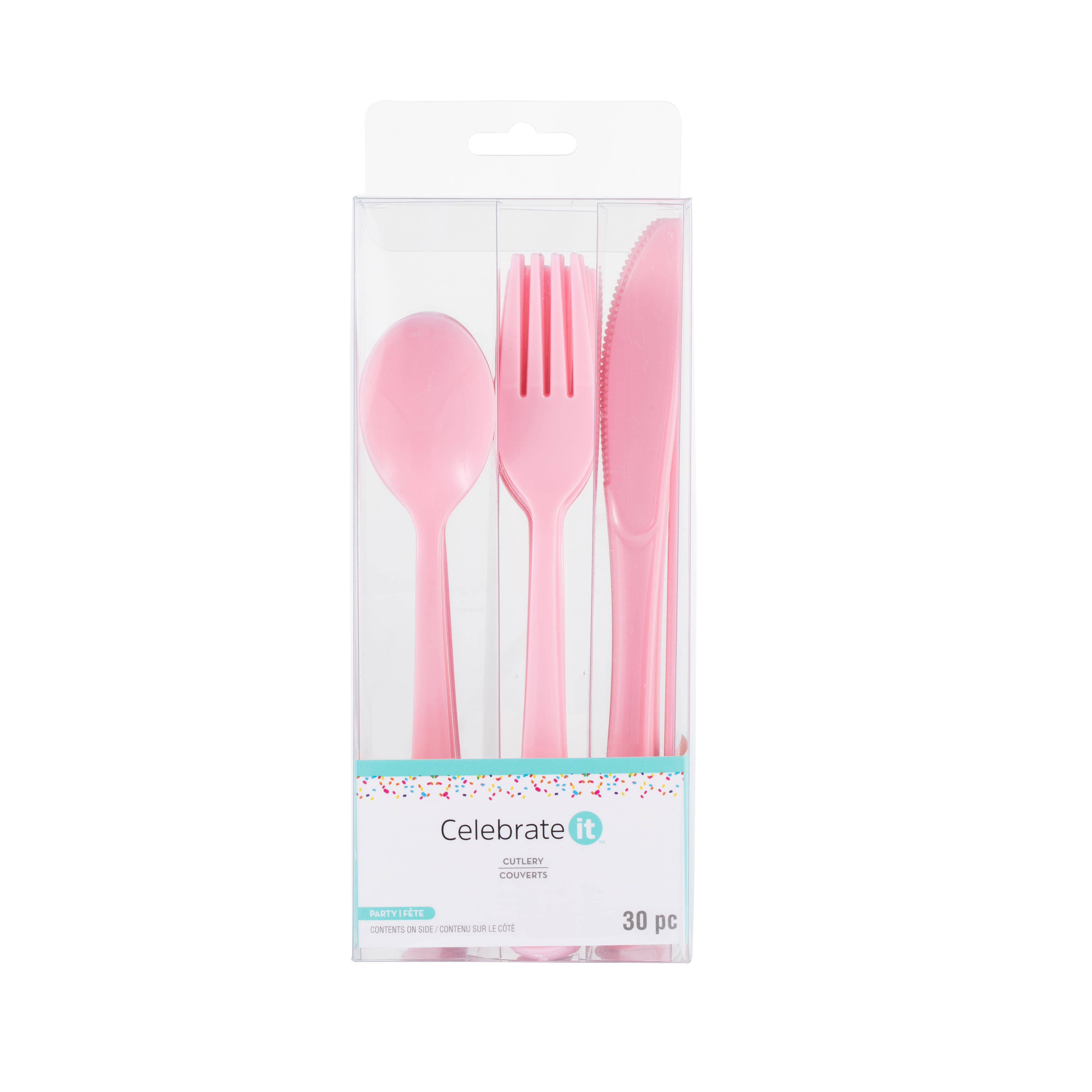 30 Piece Plastic Cutlery Set by Celebrate It&#x2122;