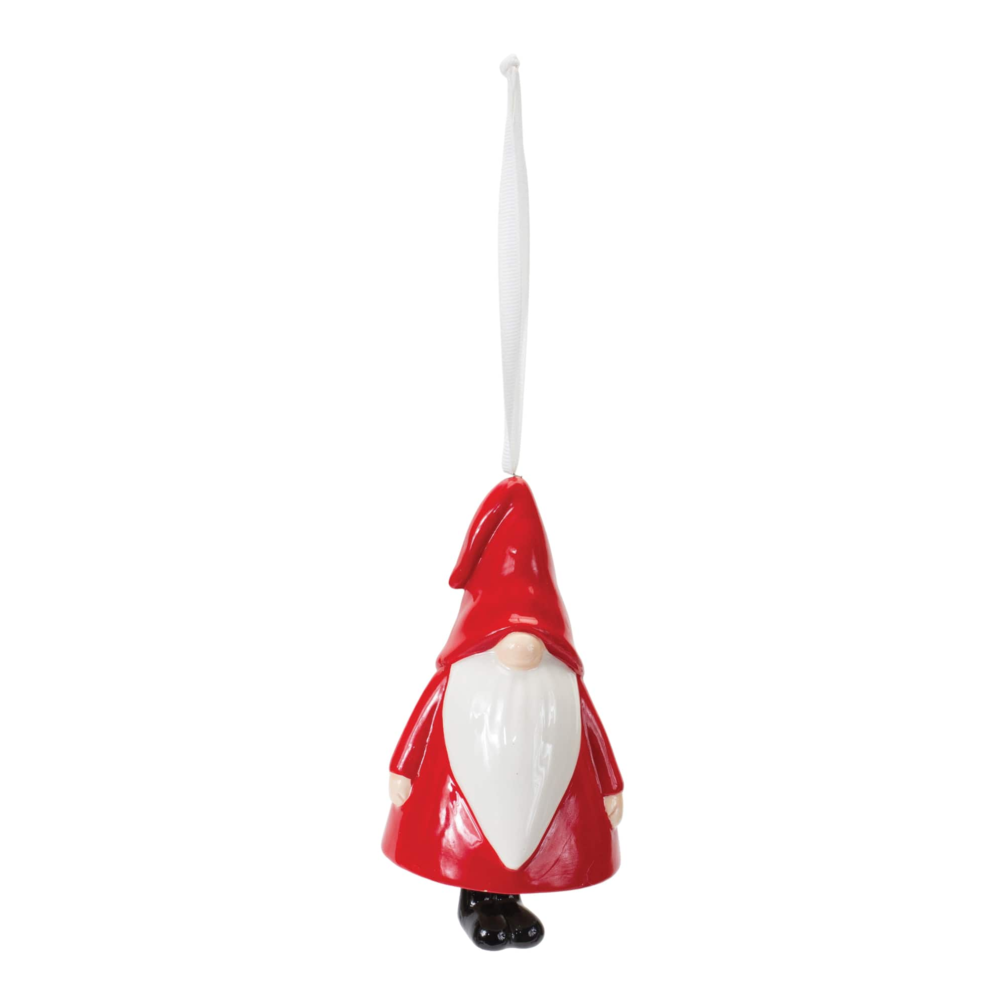 12ct. Ceramic Gnome Bell Ornament