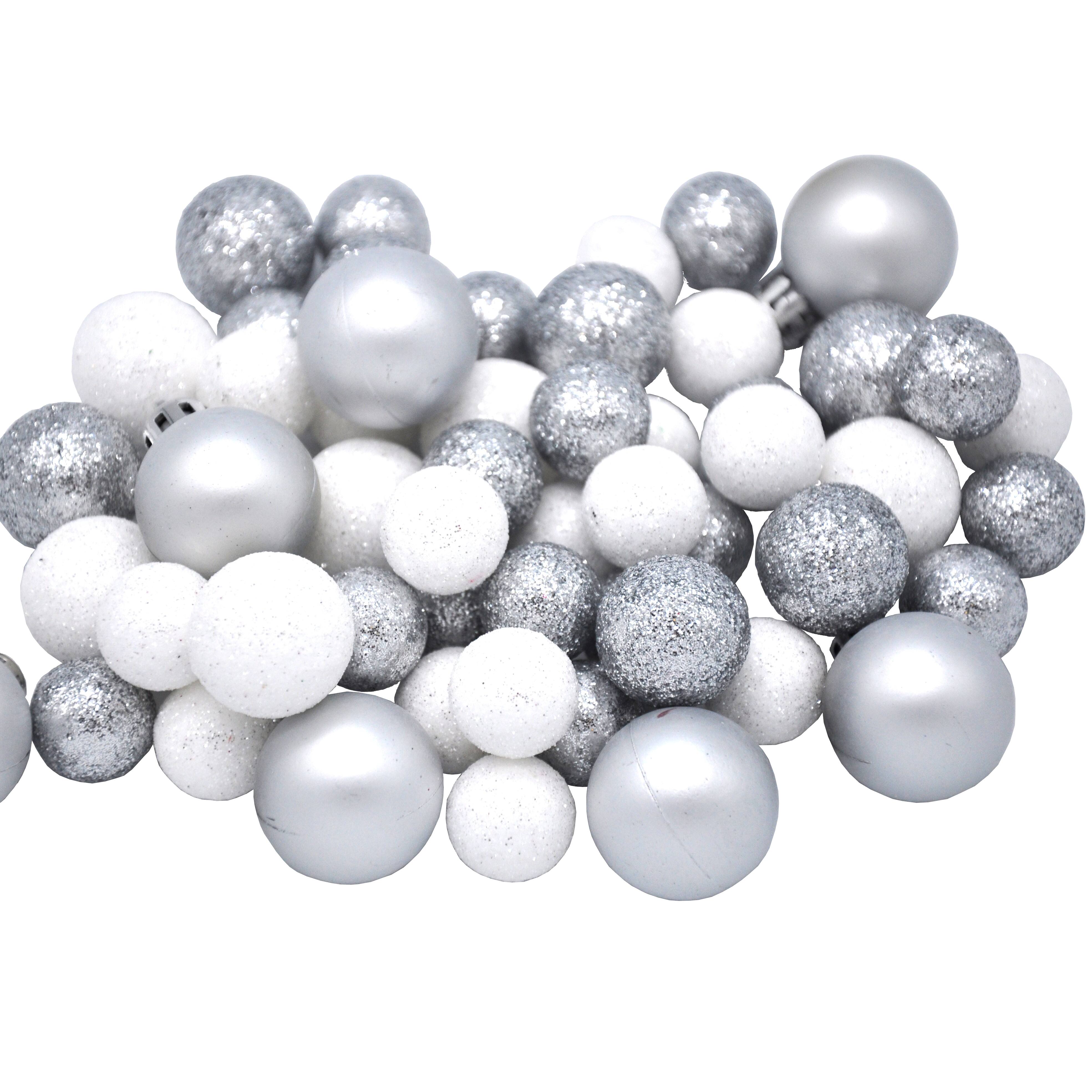 Glittery White & Silver Decorative Ball Filler by Ashland® Michaels
