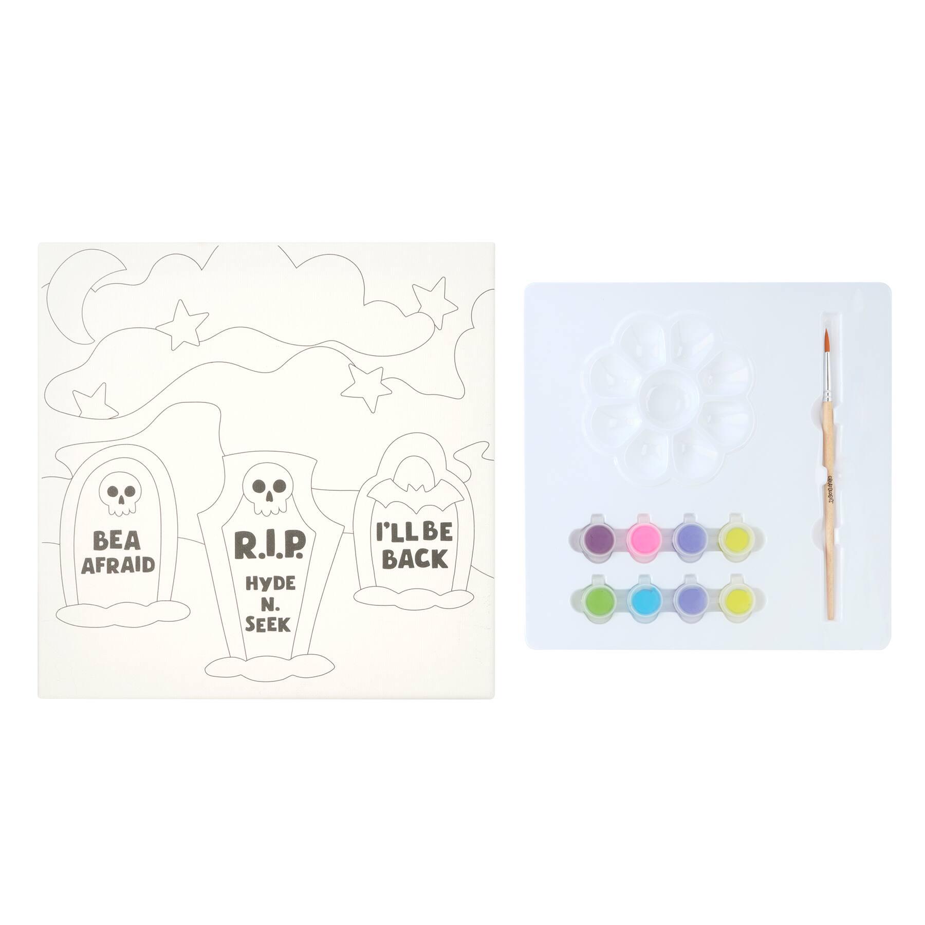 Halloween Graveyard Canvas Painting Kit by Creatology™ Michaels