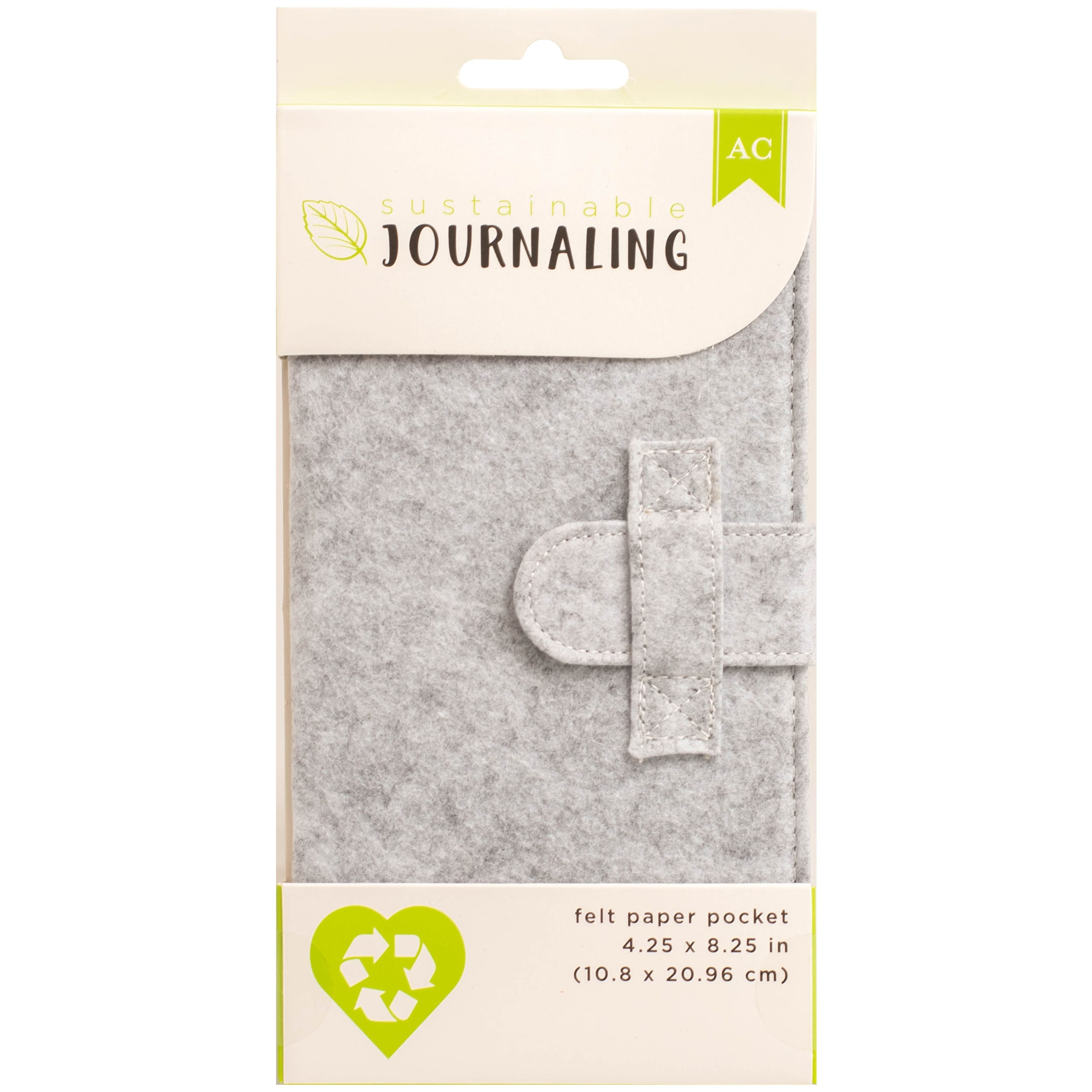 American Crafts&#x2122; Sustainable Journaling Felt Paper Pocket