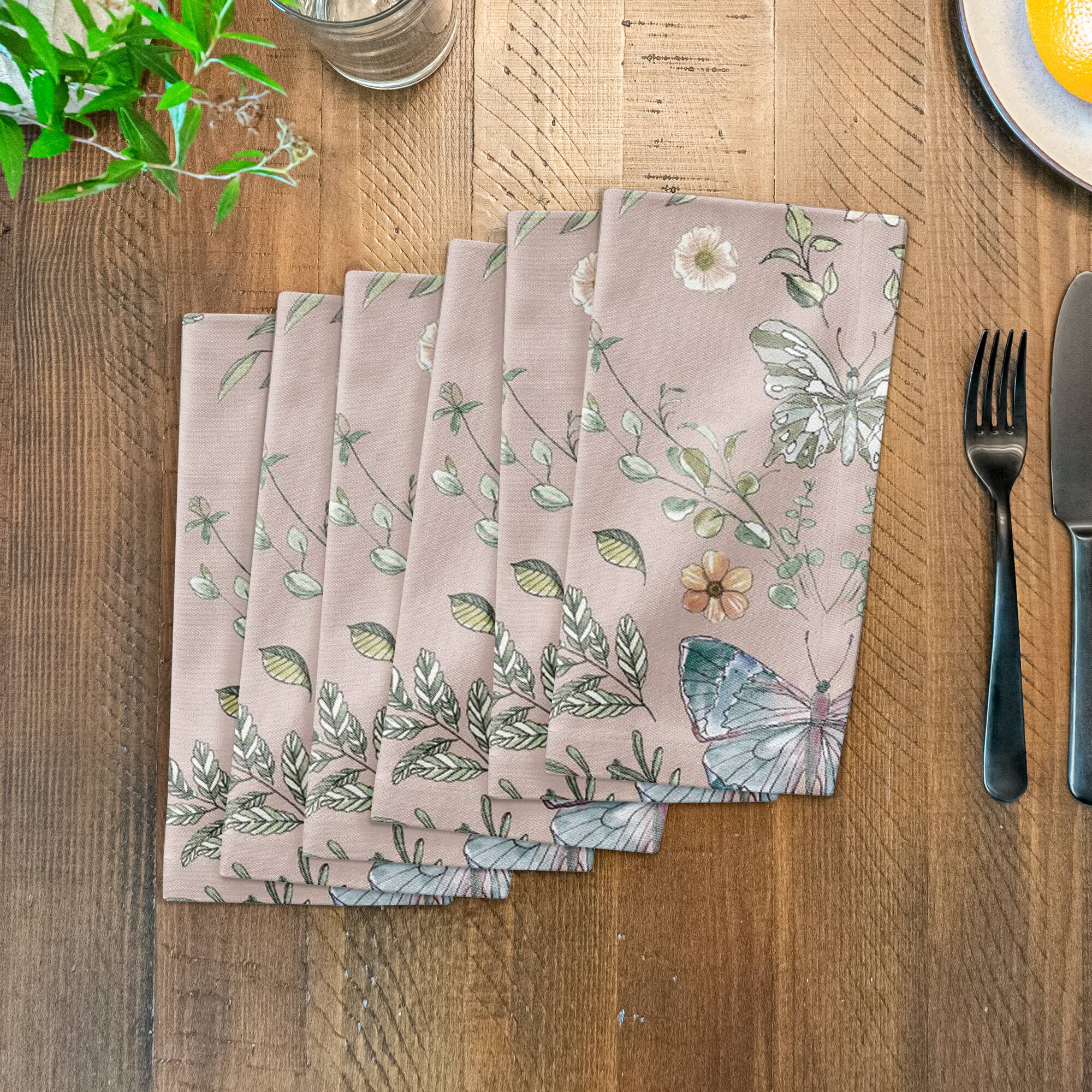 Butterfly Cotton Twill Napkin