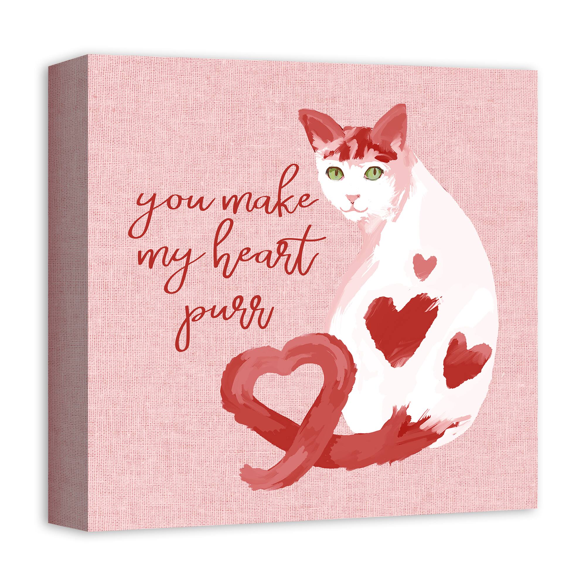 You Make My Heart Purr Canvas Wall Art