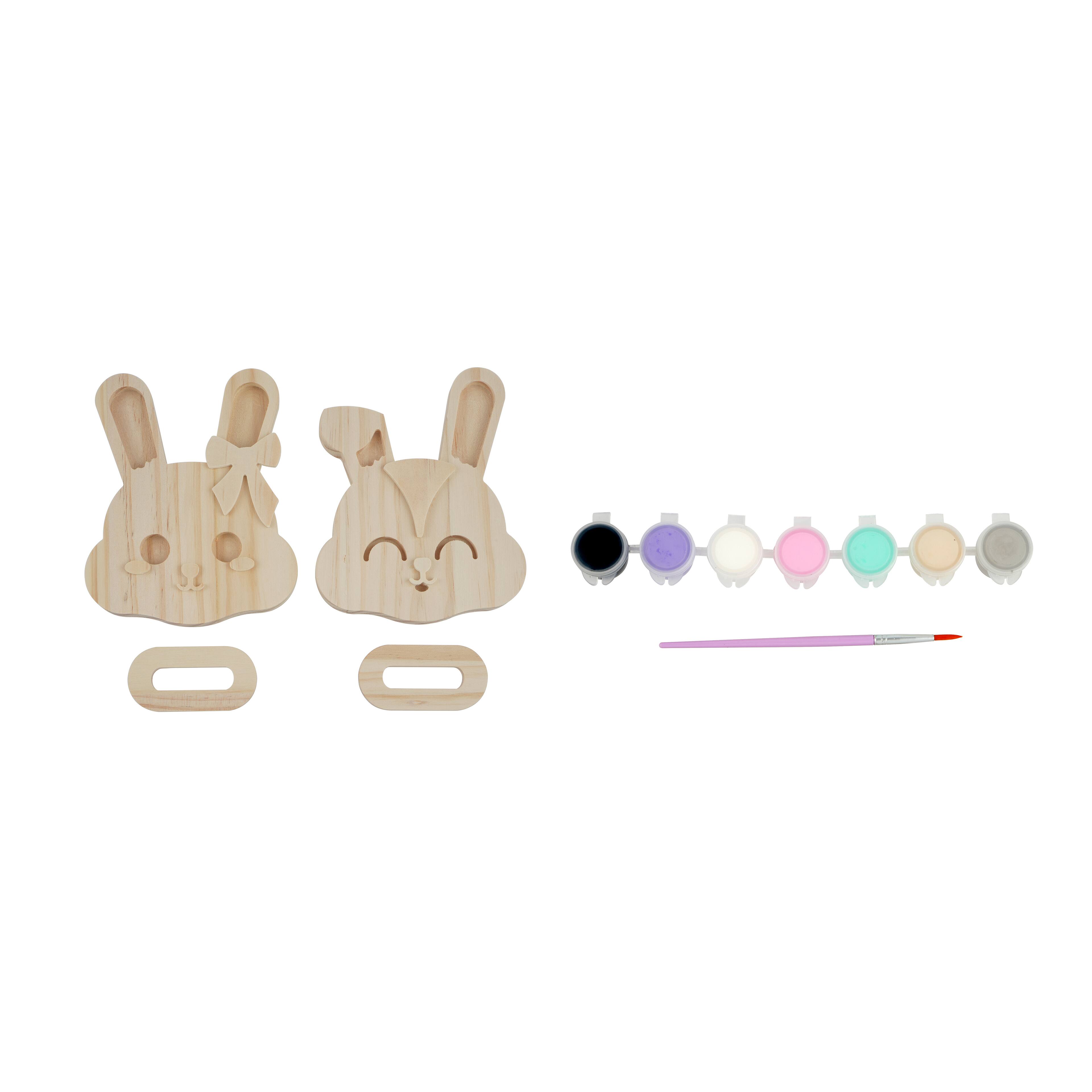 Wood Bunnies Craft Kit by Creatology&#x2122;
