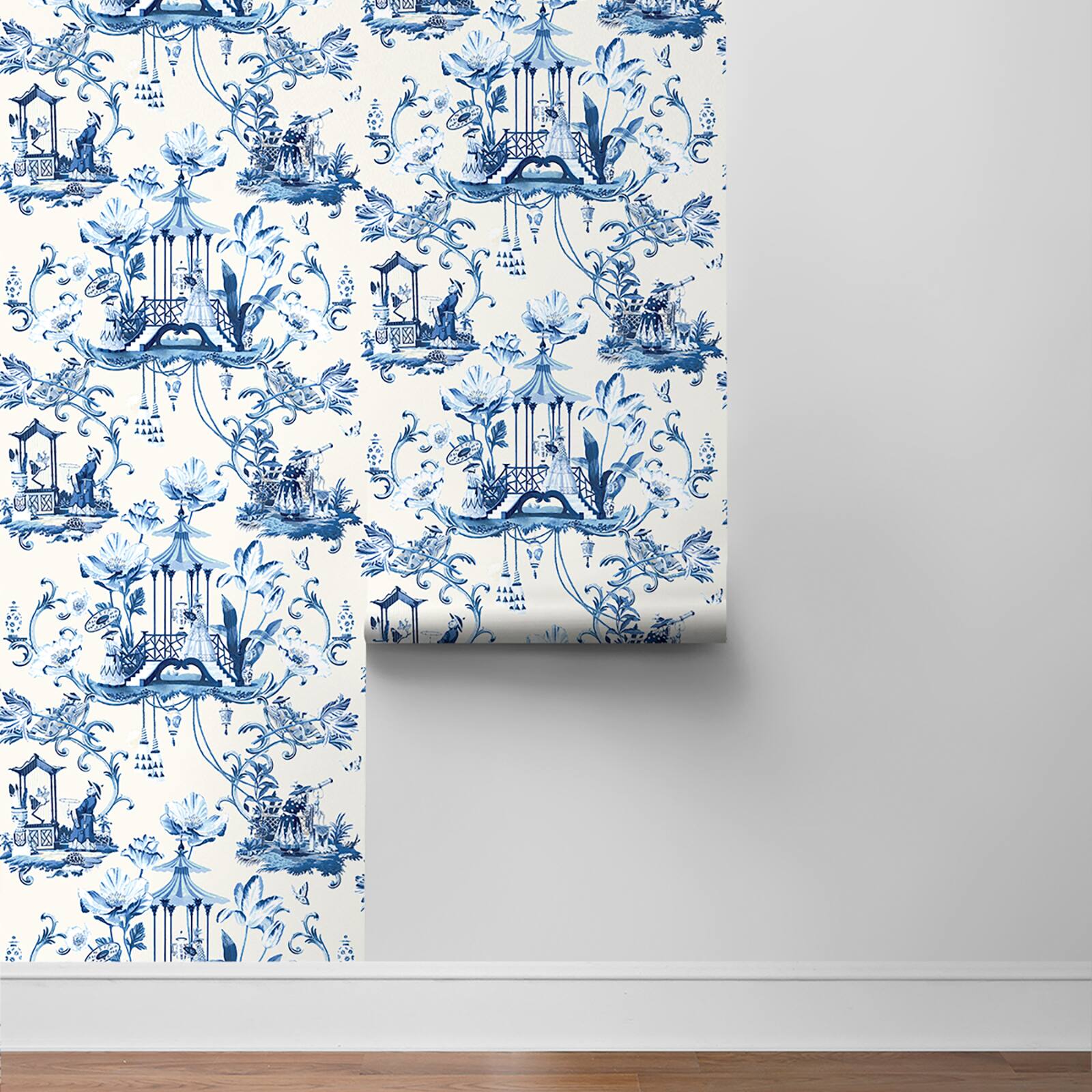 Harrison Howard East of the Moon Delft Peel &#x26; Stick Wallpaper