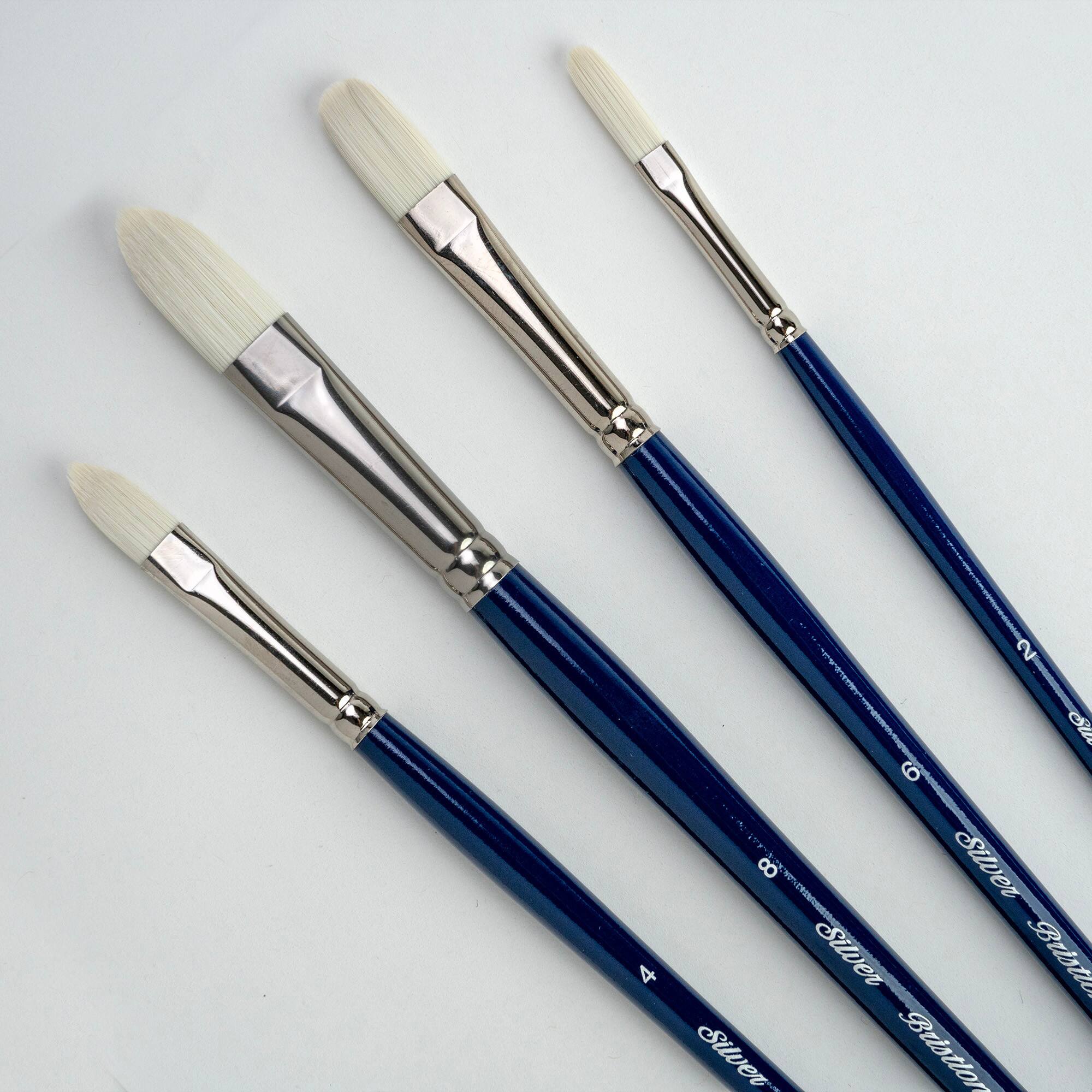 Silver Brush Limited Bristlon Cats Tongue Variety Brushes, Set of 4