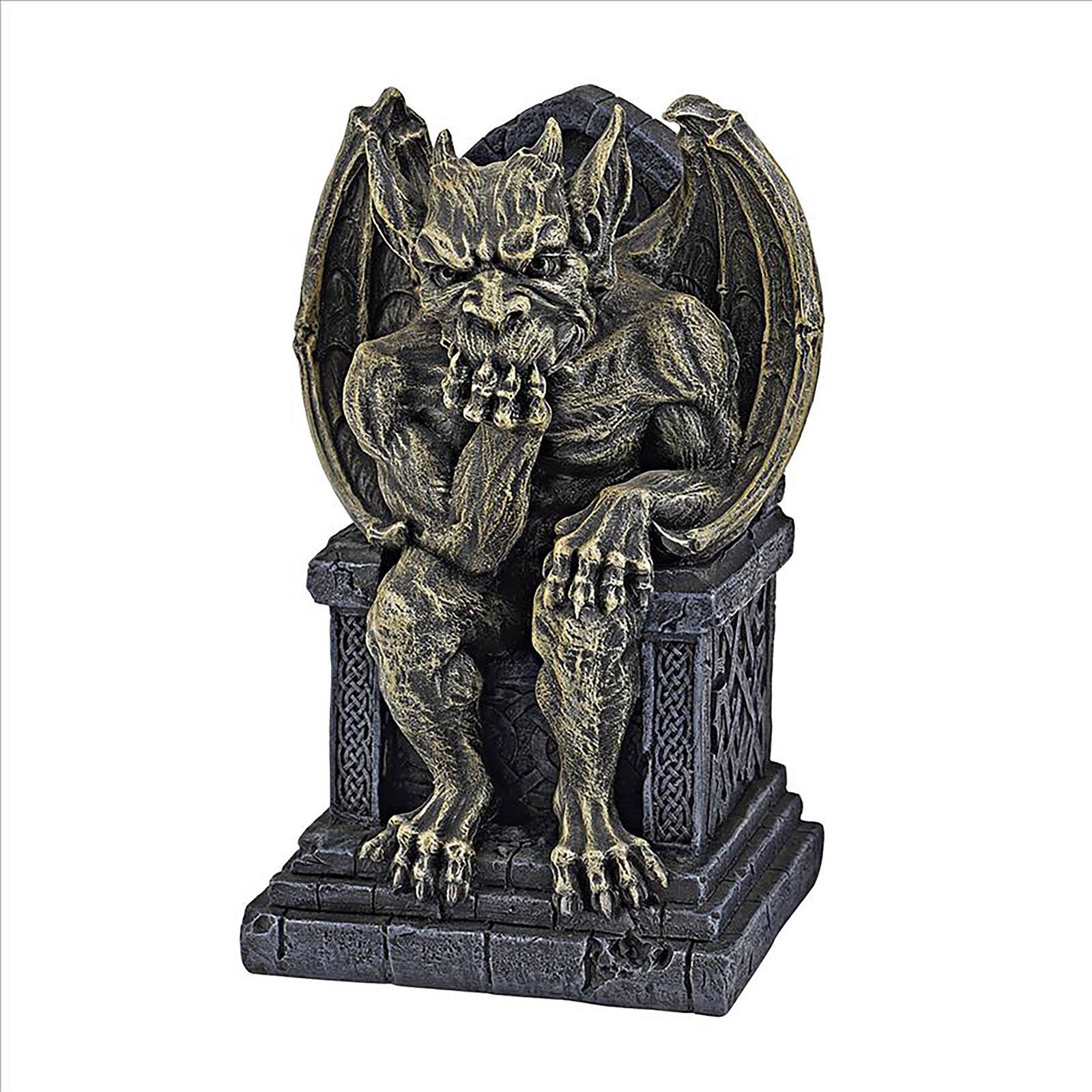 Design Toscano Small Hemlock's Gargoyle Throne Statue