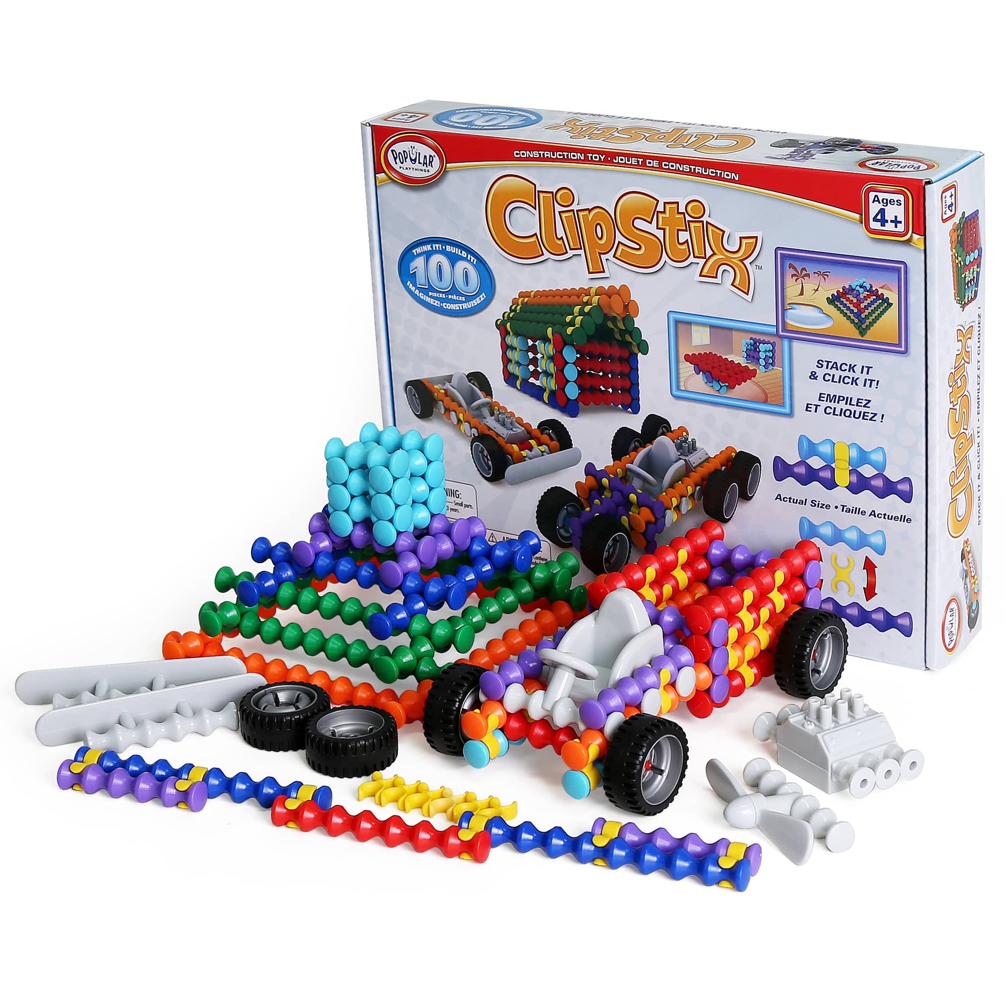 Popular Playthings® Clipstix® 100 Piece Play Set