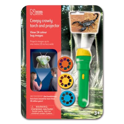 Brainstorm Toys Natural History Museum Creepy Crawly Torch & Projector ...