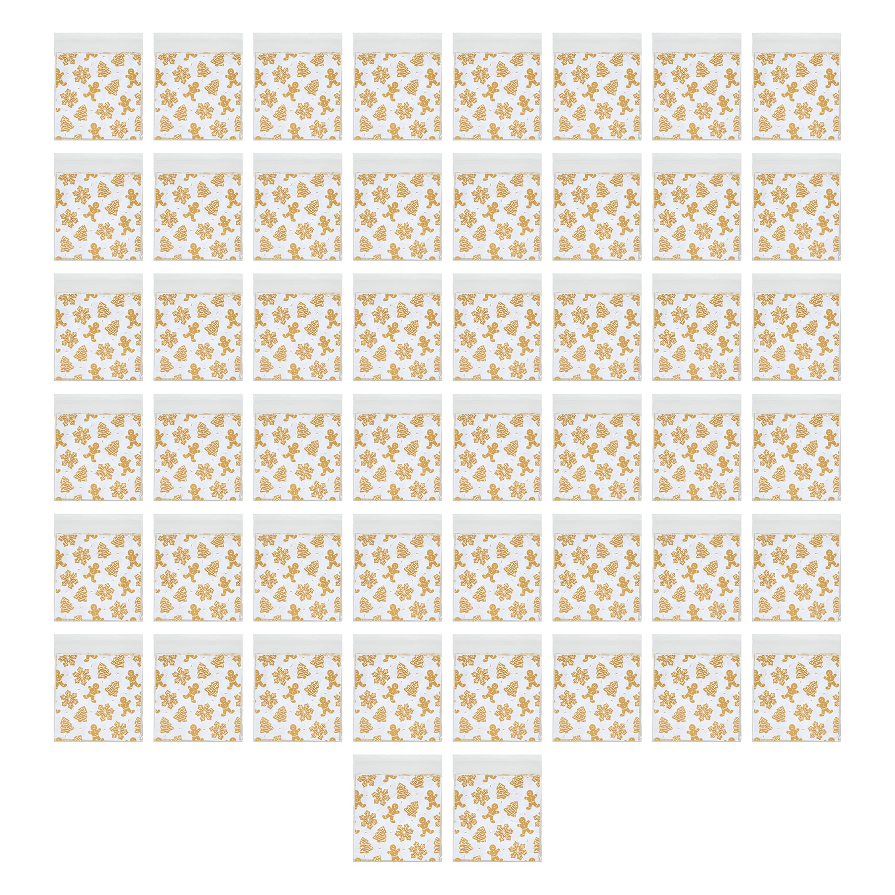 Gingerbread Cookies Self-Seal Treat Bags, 50ct. by Makery™