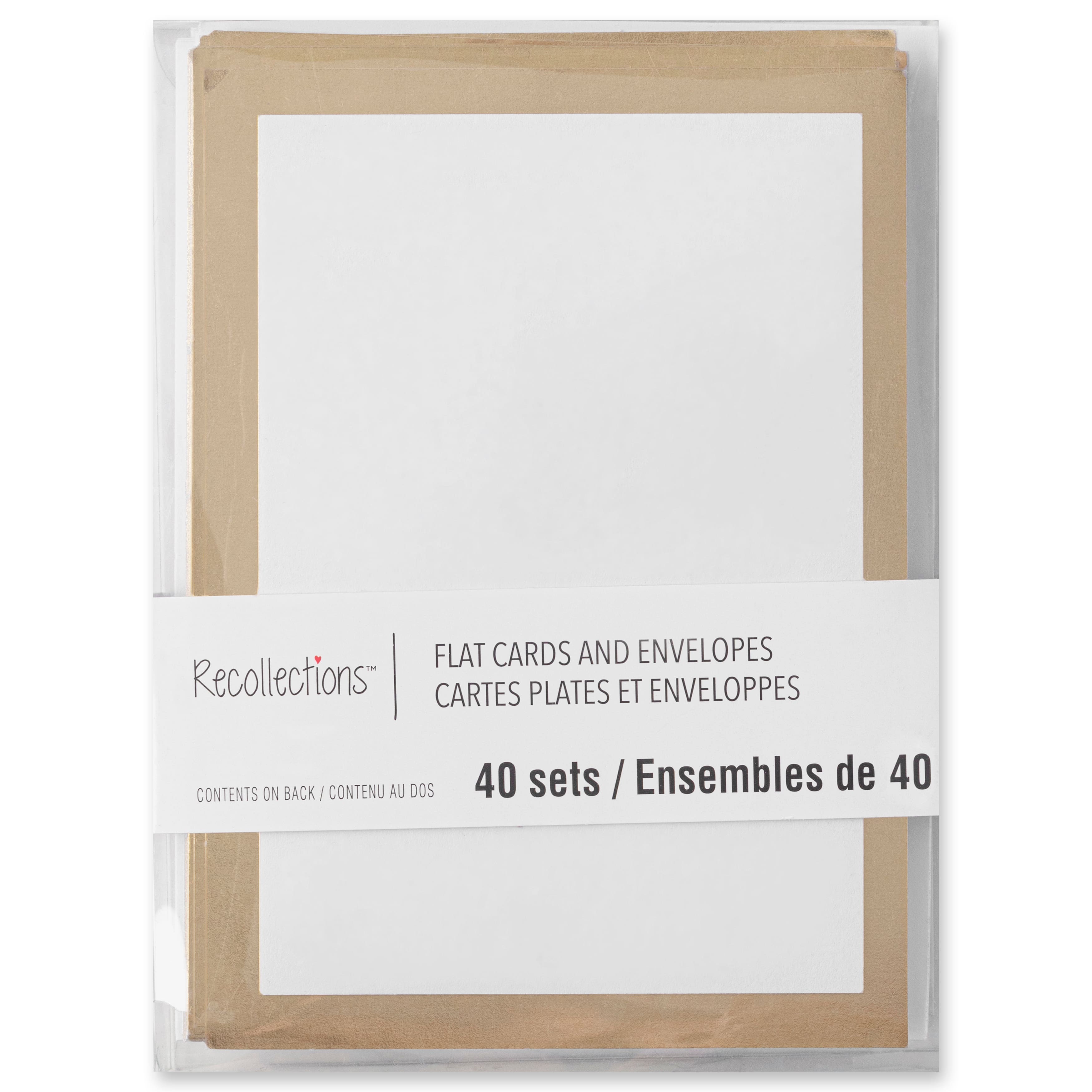 12 Packs: 40 ct. (480 total) 3.5&#x22; x 4.87&#x22; Flat Cards &#x26; Envelopes by Recollections&#x2122;