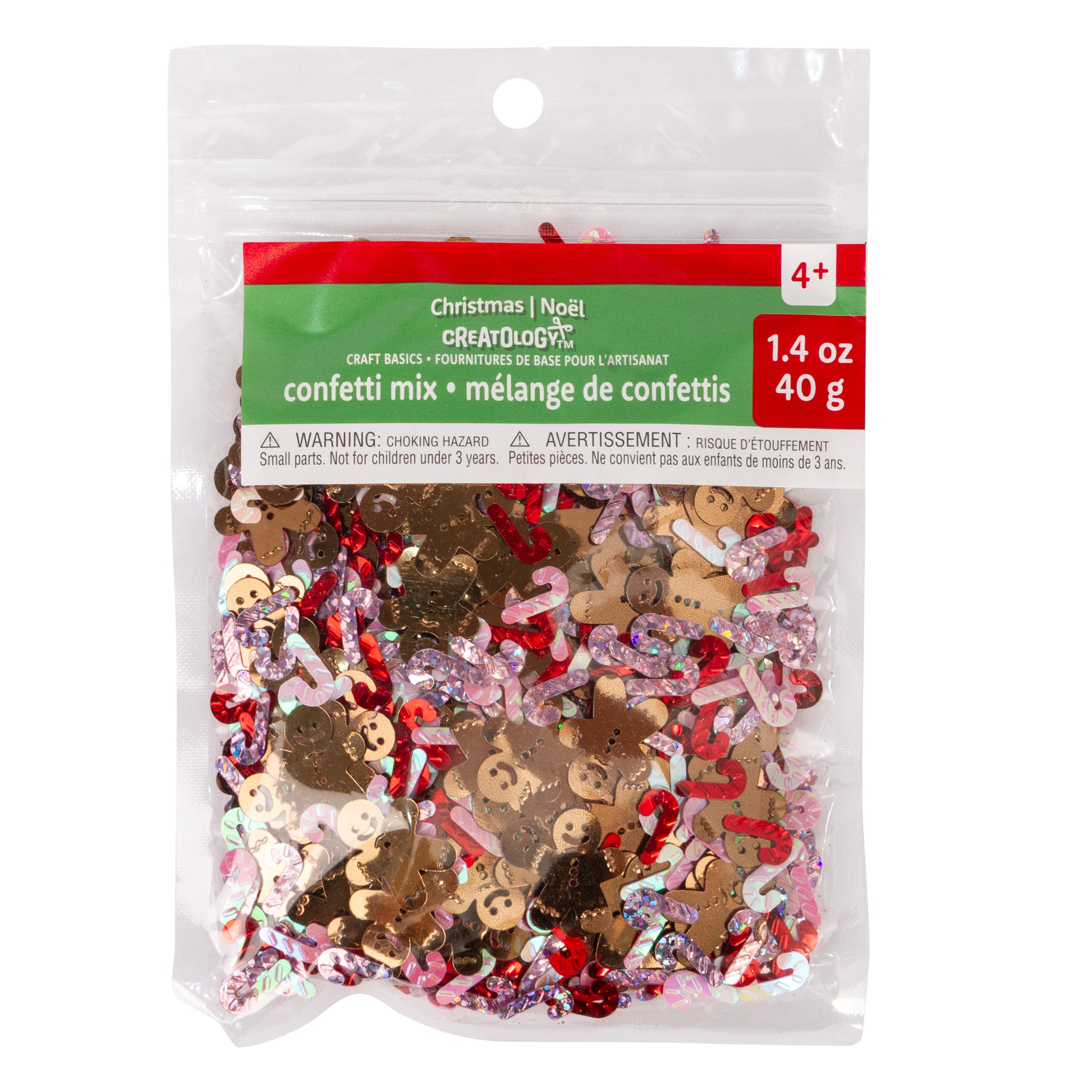 Gingerbread &#x26; Candy Cane Confetti Mix by Creatology&#x2122;